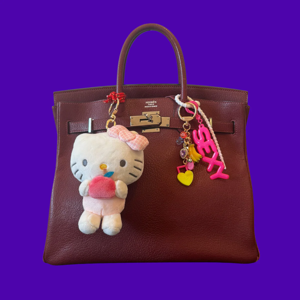 Vintage 1980s Colorful 'SEXY' Jelly Bag Charms - Image 2