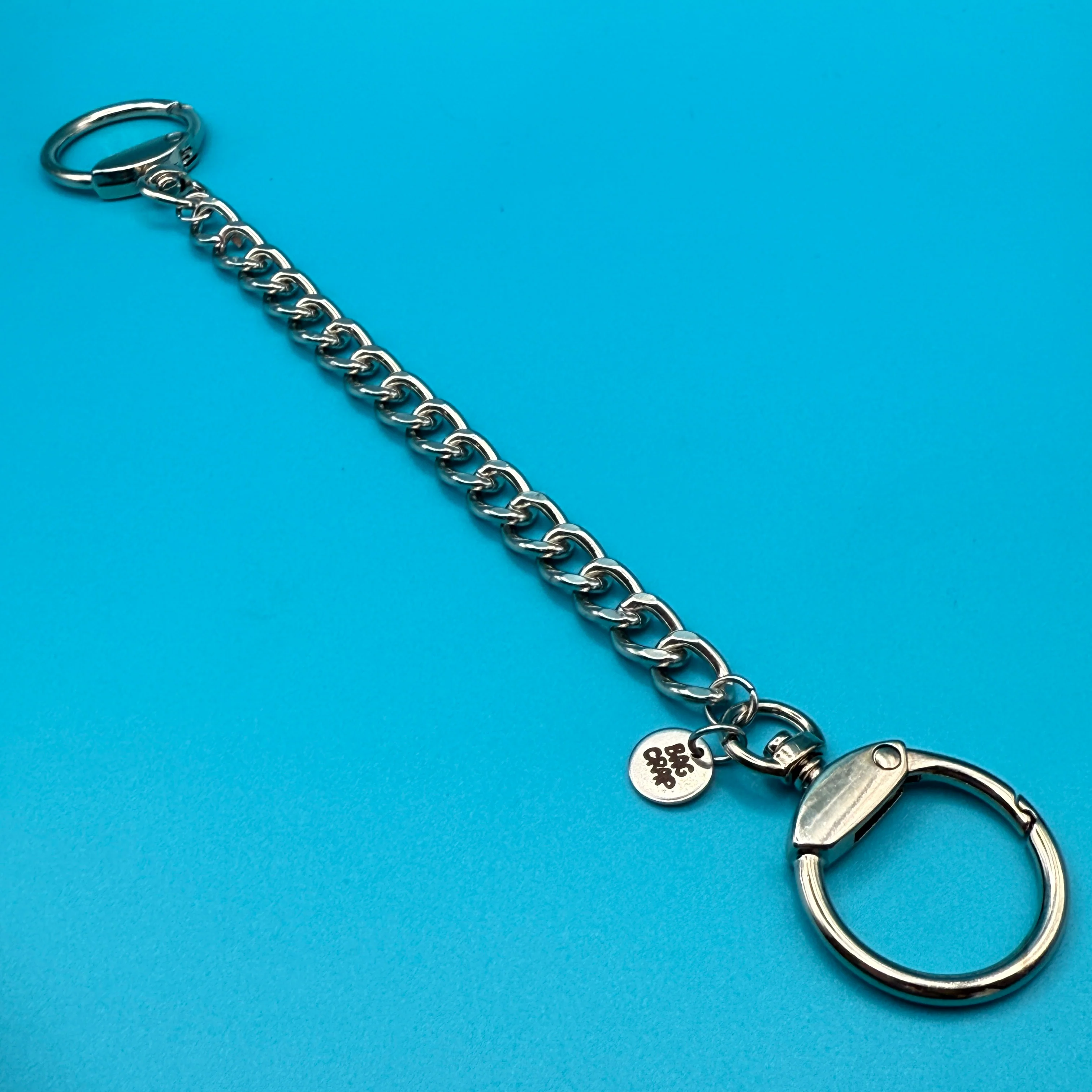 8.5" Silver Metal Bag Charm Chain - Image 3