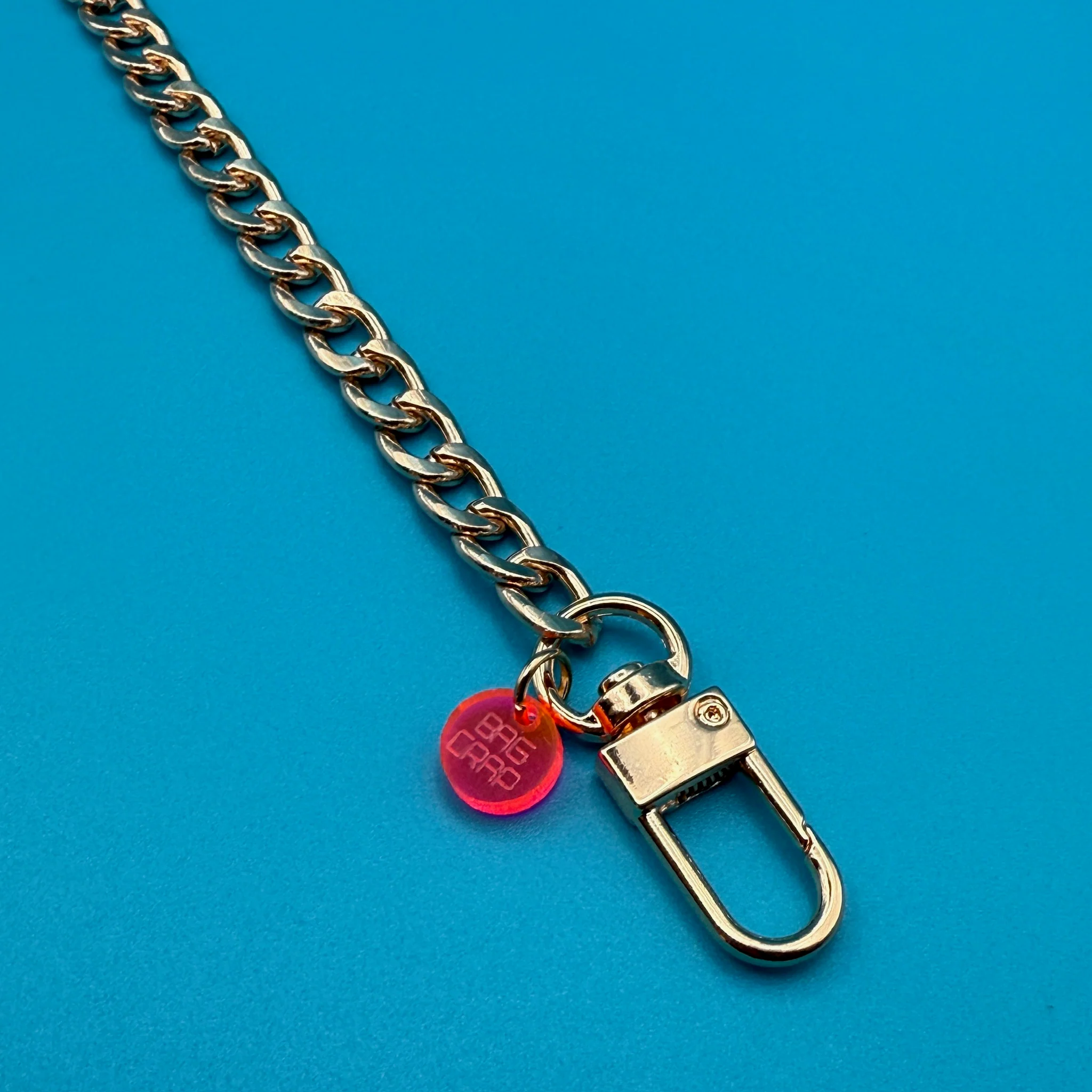 8" Gold Metal Flat Curb-Chain - Image 3