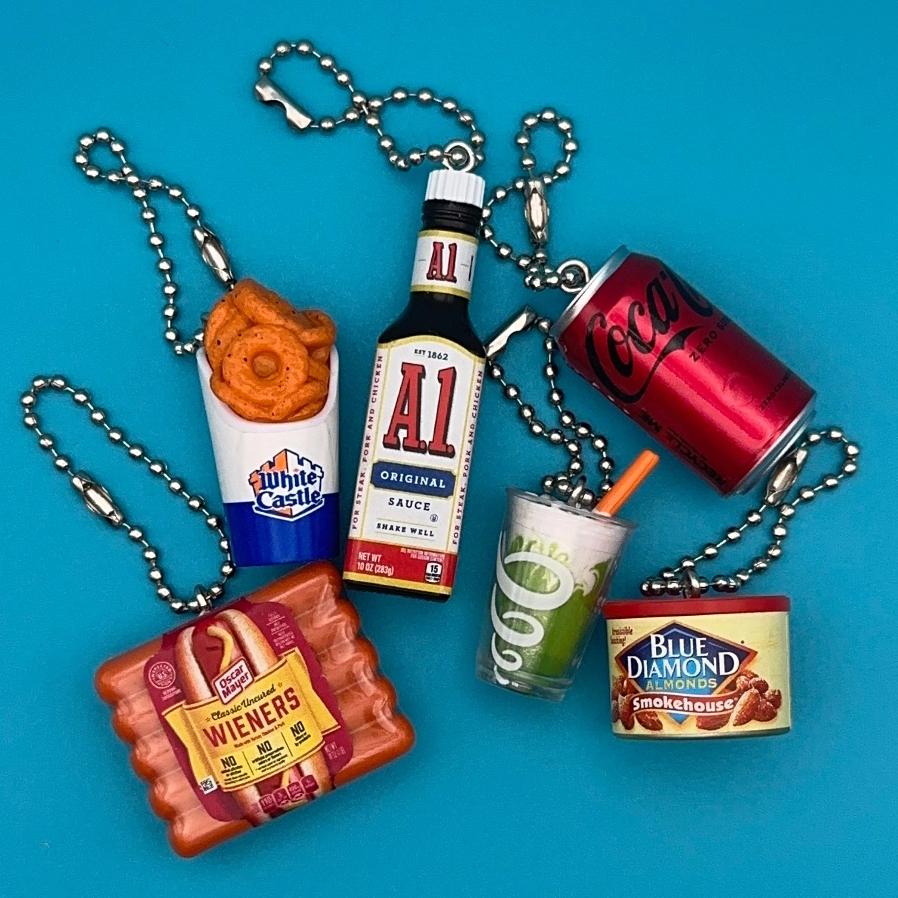 Assorted Mini Food & Grocery Bag Charms— Onion Rings