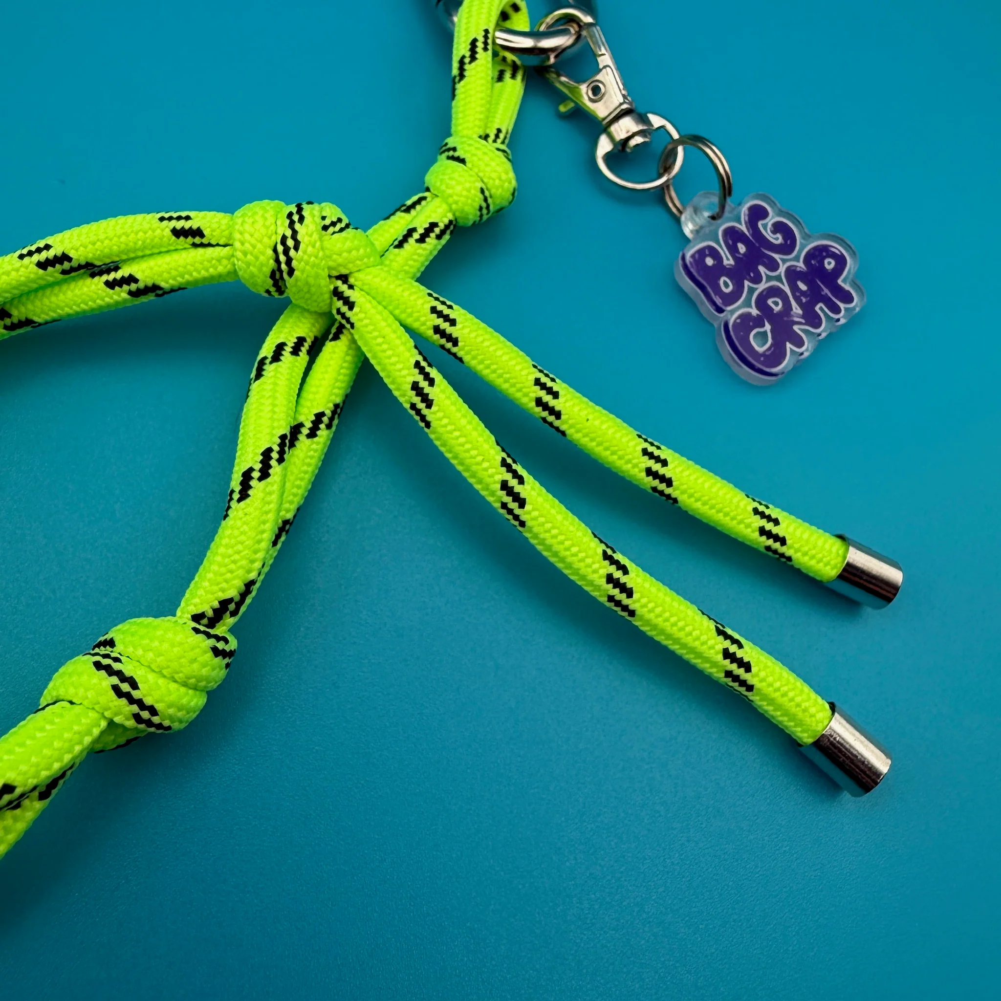 BAG CRAP Neon Paracord Bag Charm - Image 2