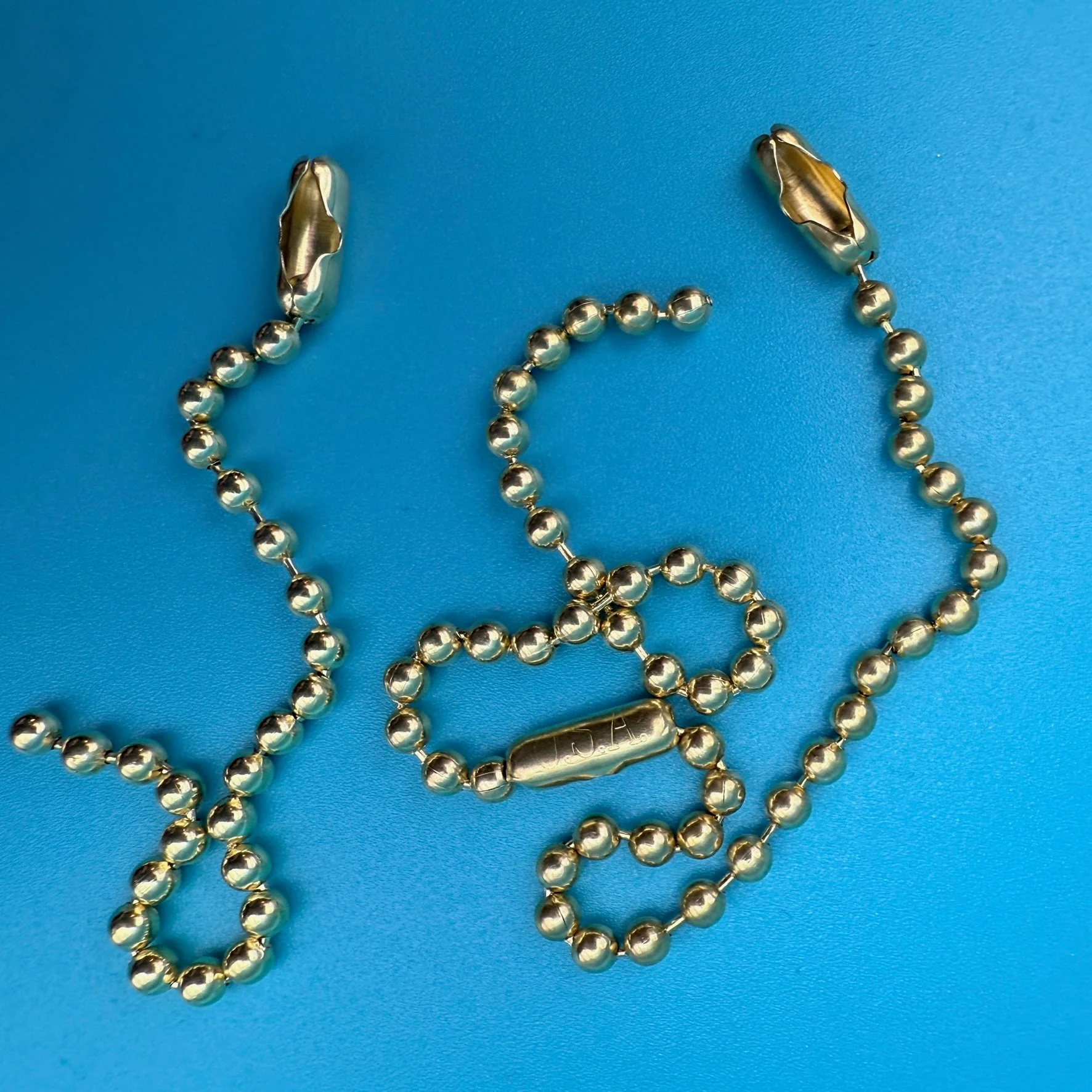 Gold Metal Beaded Ball Chains- 3 Pack - Image 5