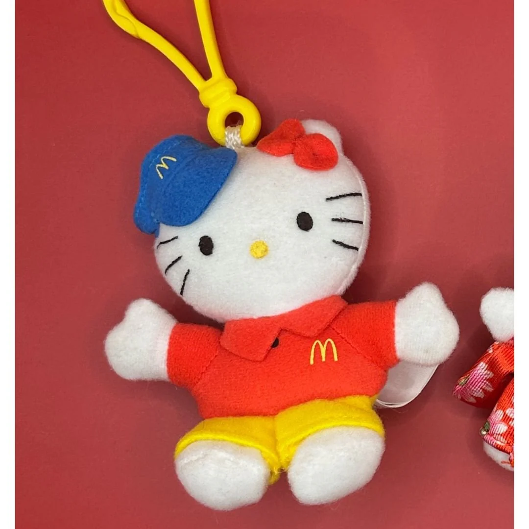 Vintage Y2k Hello Kitty Happy Meal Toy Plush Bag Charms - Image 4