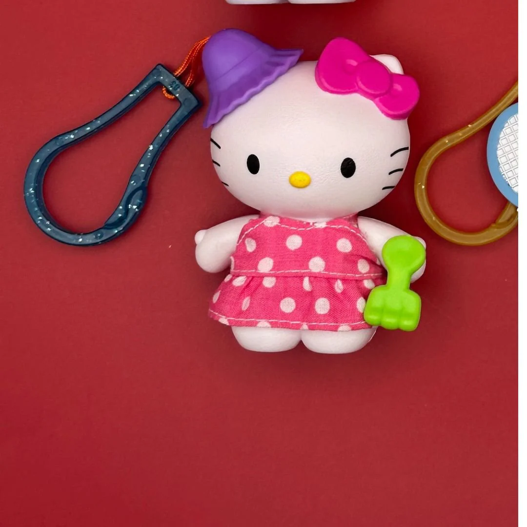 Vintage Y2k Hello Kitty Happy Meal Plastic Toy Bag Charms - Image 4