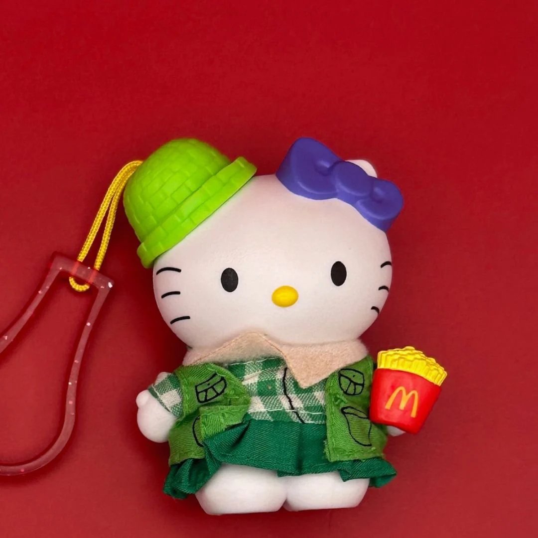 Vintage Y2k Hello Kitty Happy Meal Plastic Toy Bag Charms - Image 5