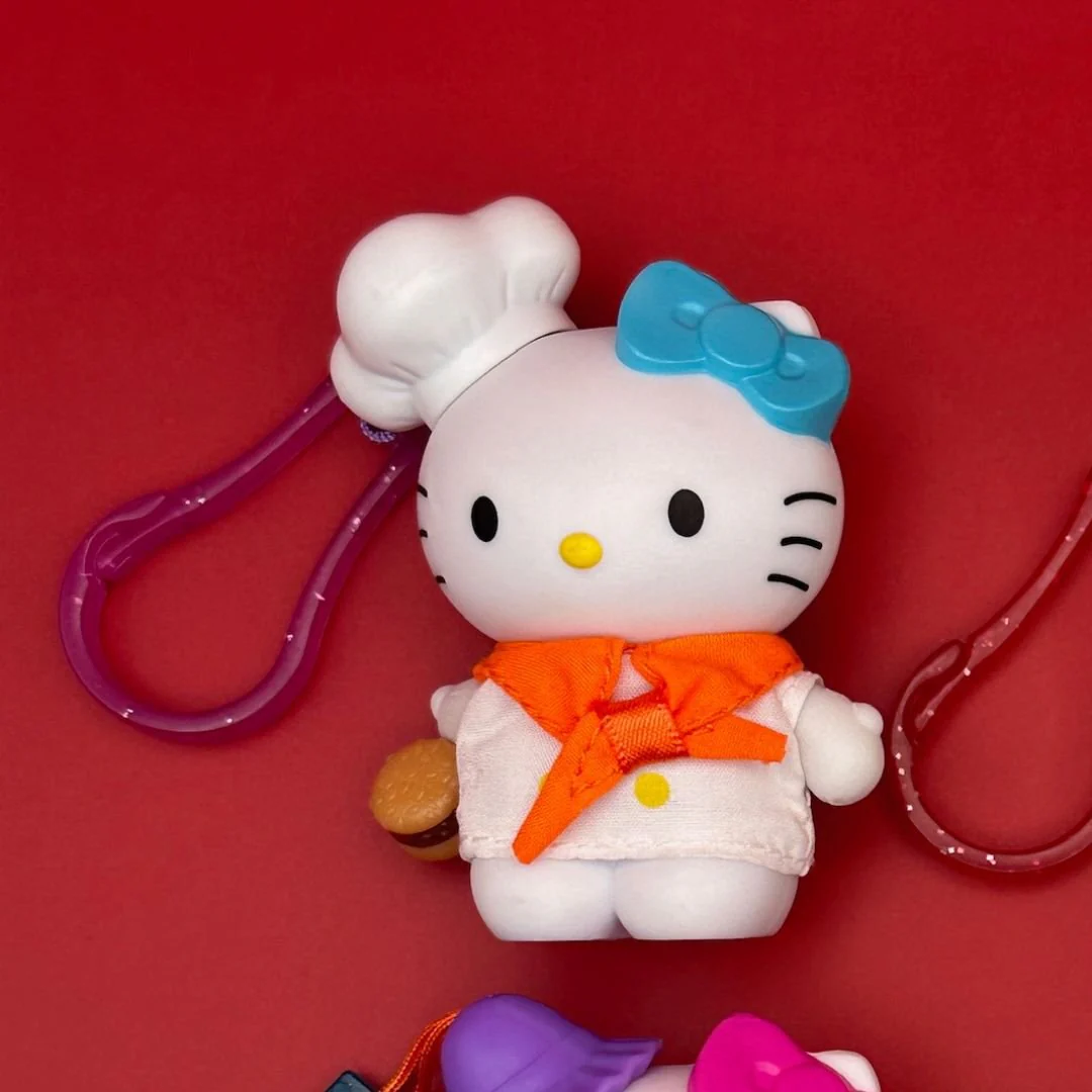 Vintage Y2k Hello Kitty Happy Meal Plastic Toy Bag Charms - Image 6