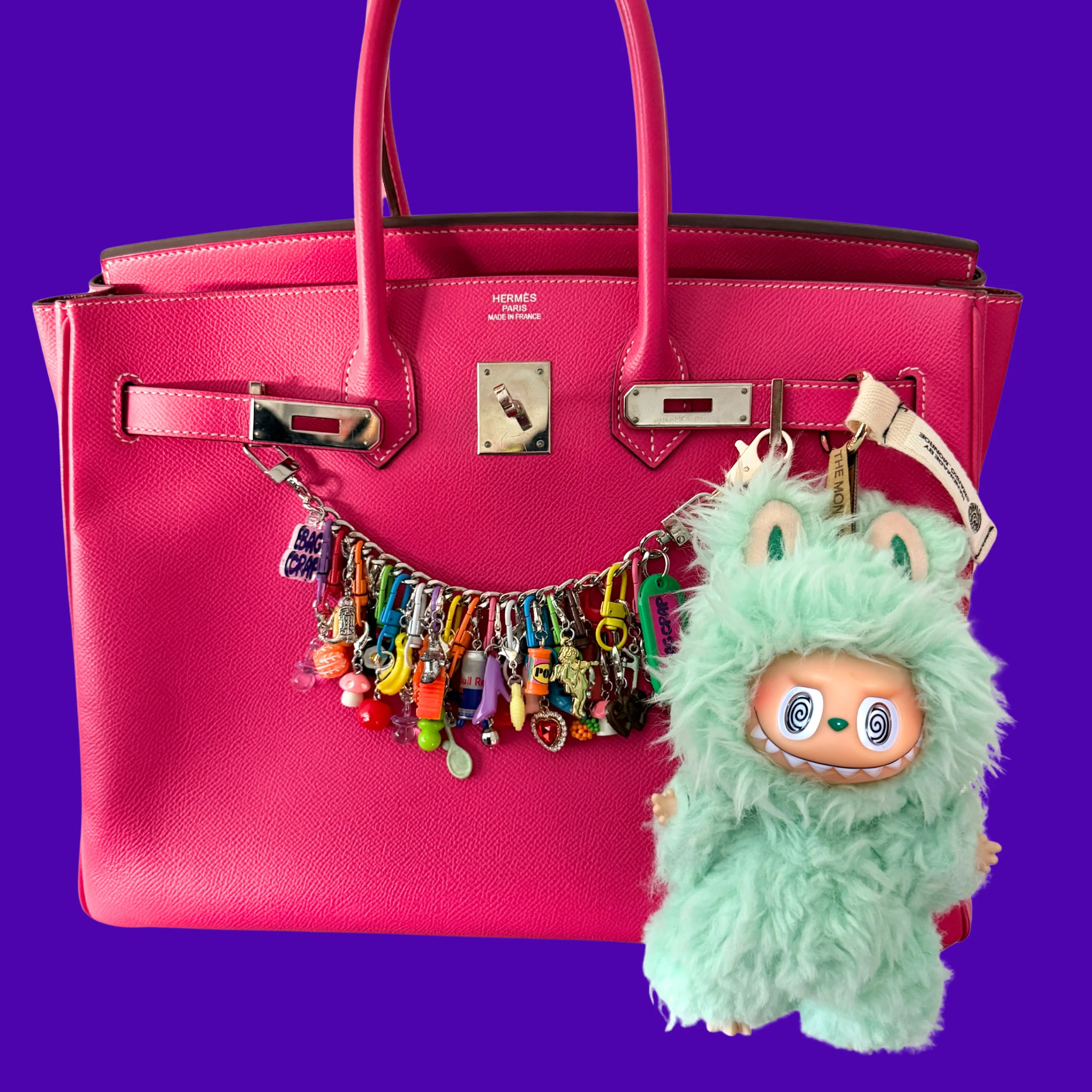 Marko Monroe × BAG CRAP — Custom Labubu Bag Charm #3 - Image 3