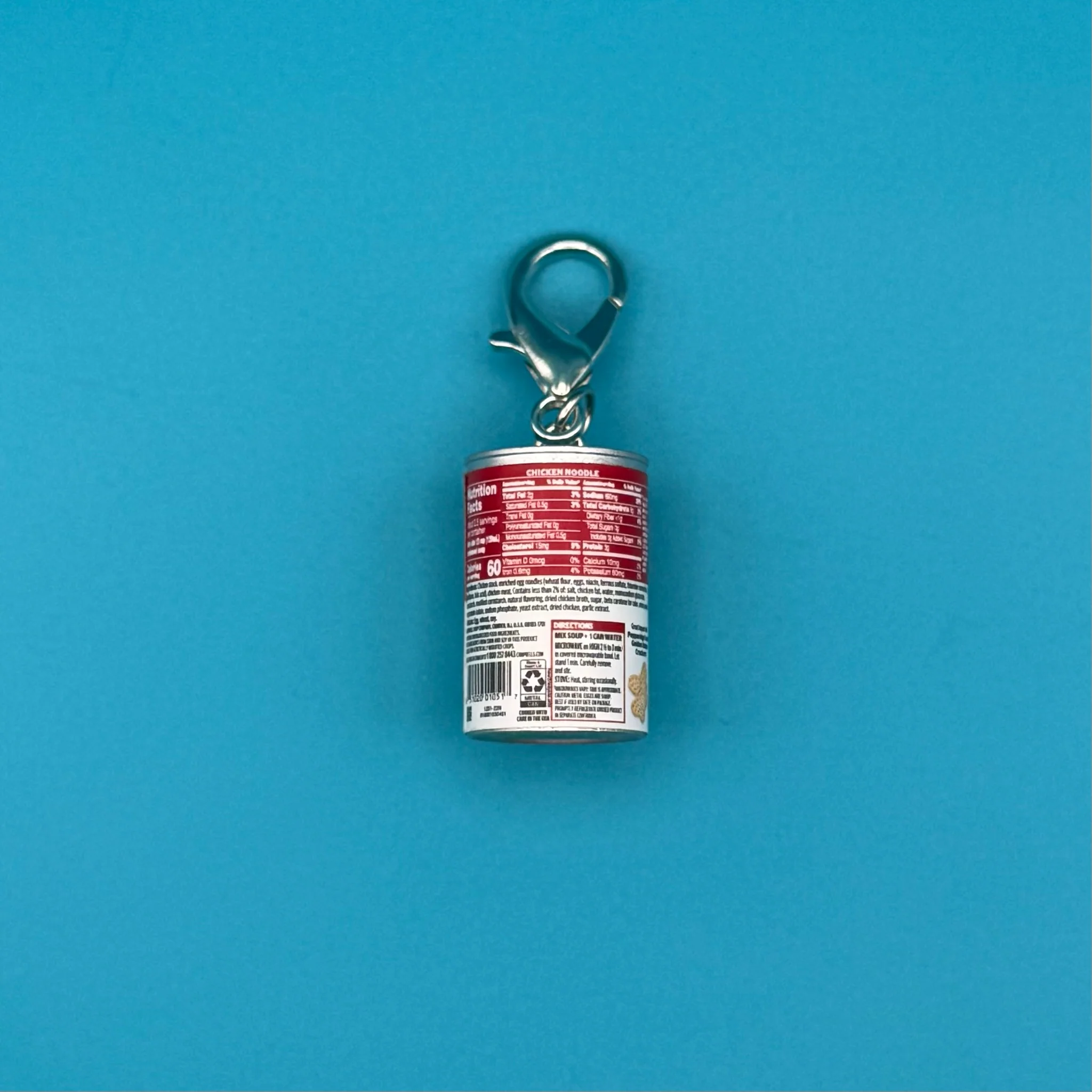Mini Campbell's Chicken Noodle Soup Bag Charm - Image 3
