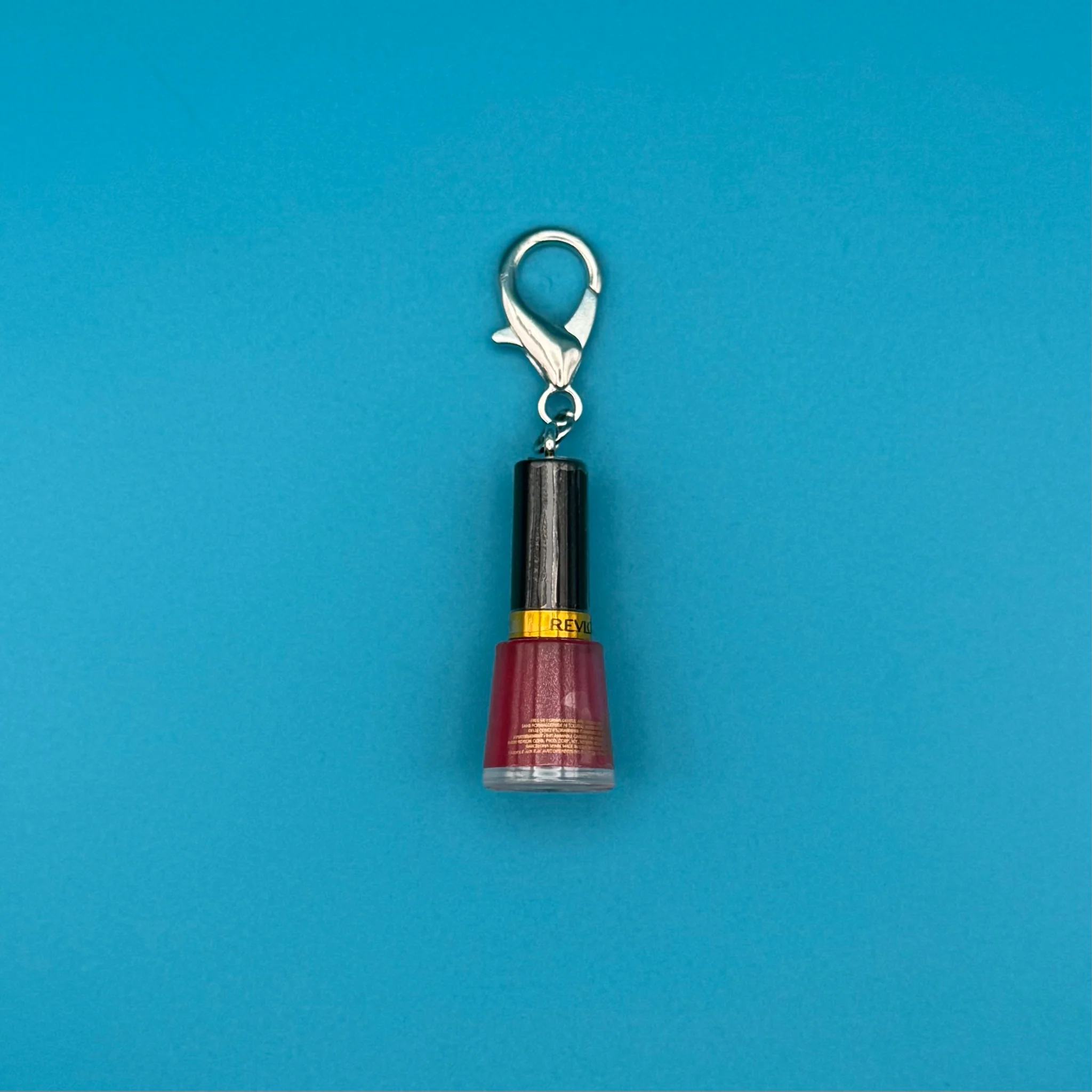 Mini Revlon Red Nail Polish Bag Charm - Image 3