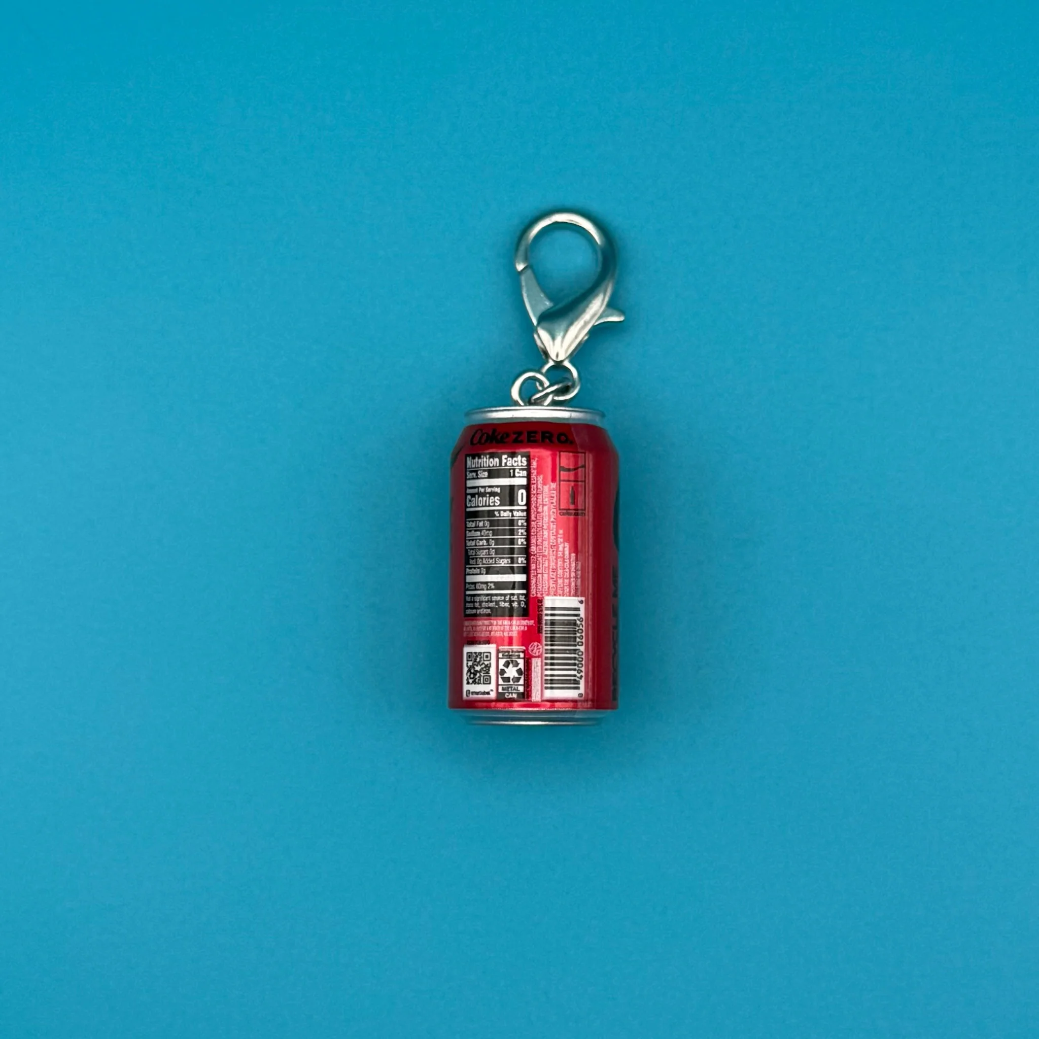 Mini Coke Zero Soda Can Bag Charm - Image 3
