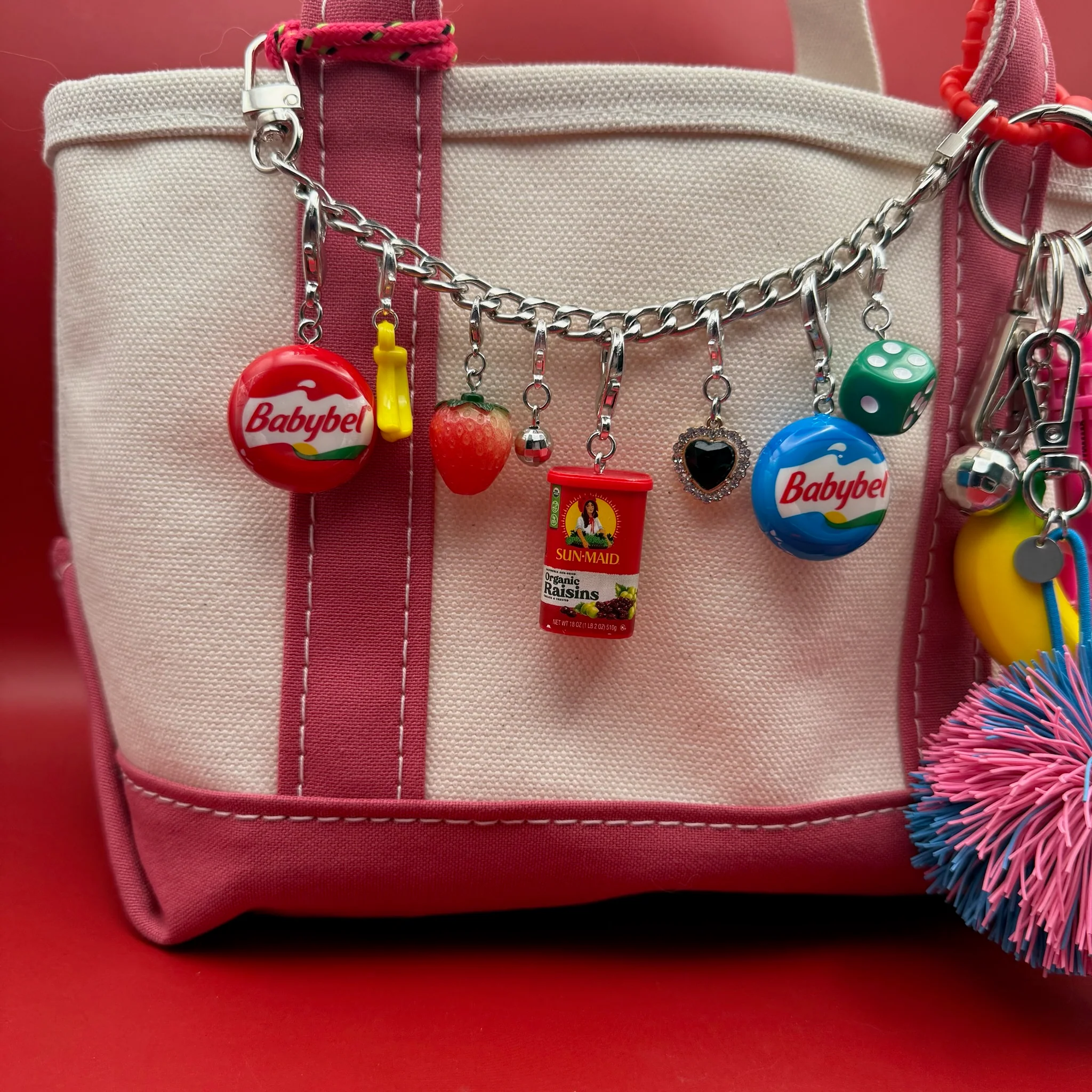 Mini Blue Babybel Cheese Bag Charm - Image 2