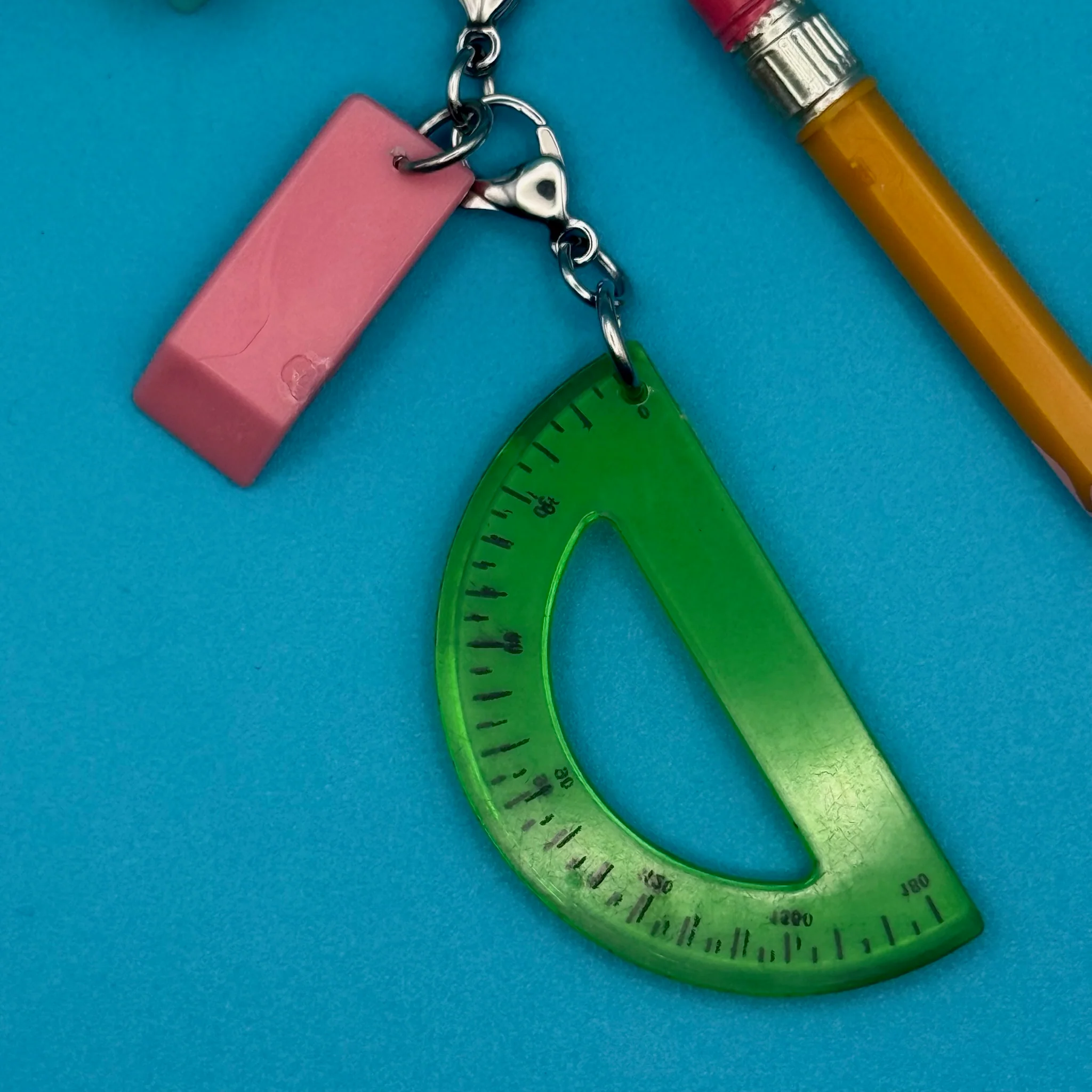 Mini School Supplies Trinket Bag Charm Set - Image 4