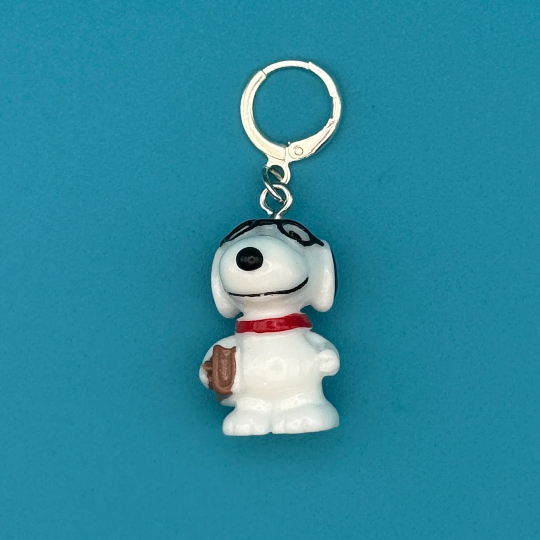 Mini Snoopy Sterling Silver Plated Pendant Trinket Charms - Image 5