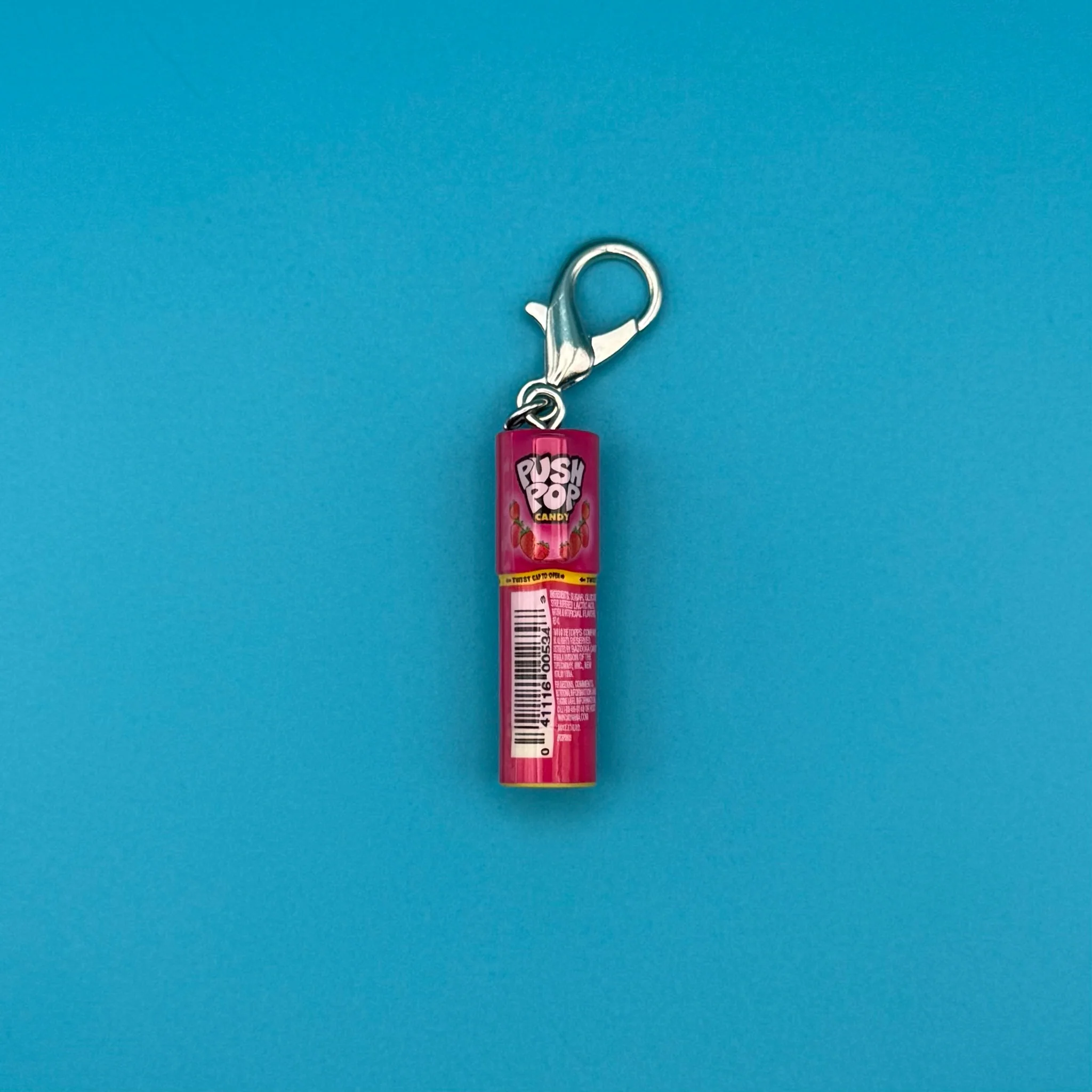 Mini Strawberry Push Pop Candy Bag Charm - Image 3