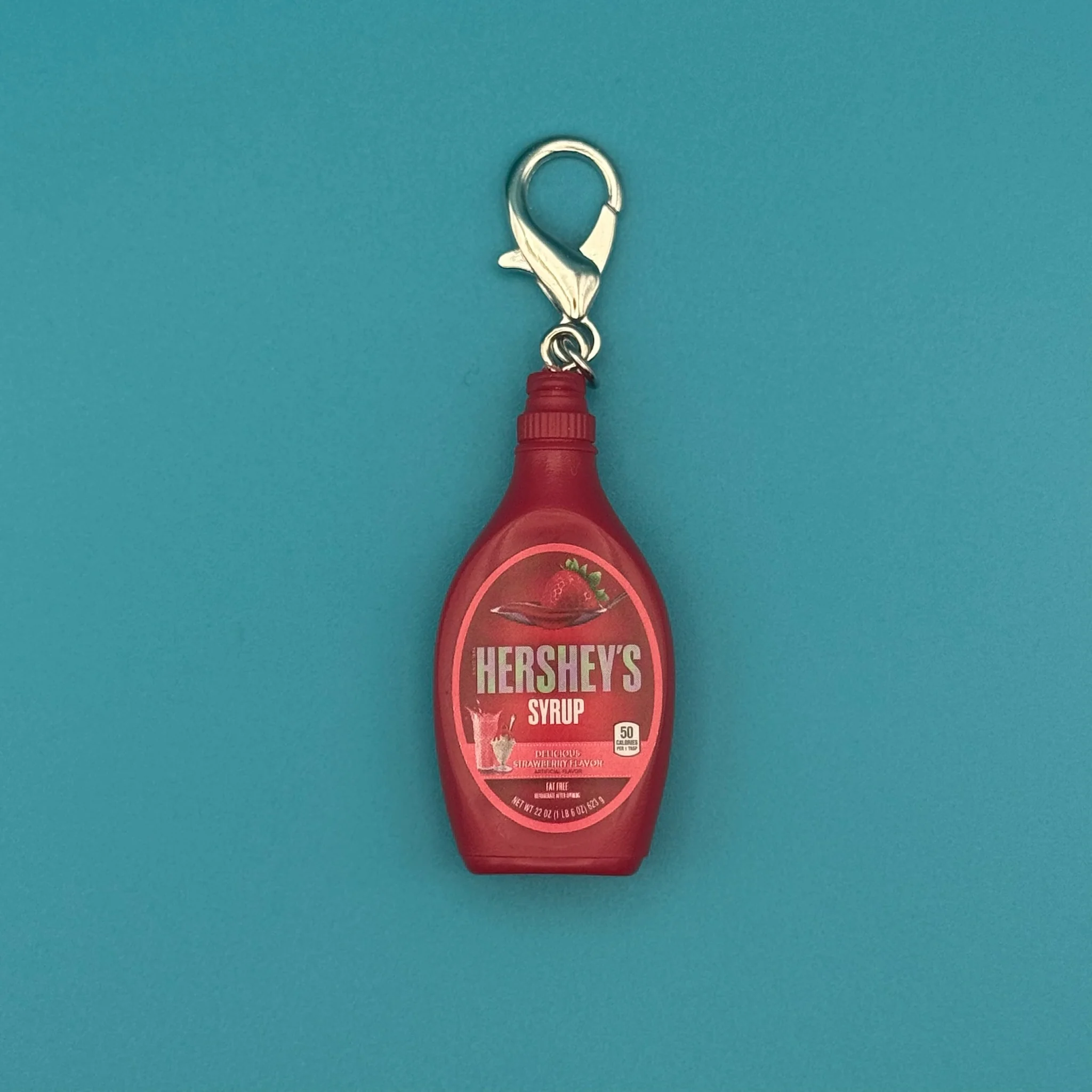 Mini Hershey's Strawberry Syrup Bag Charm