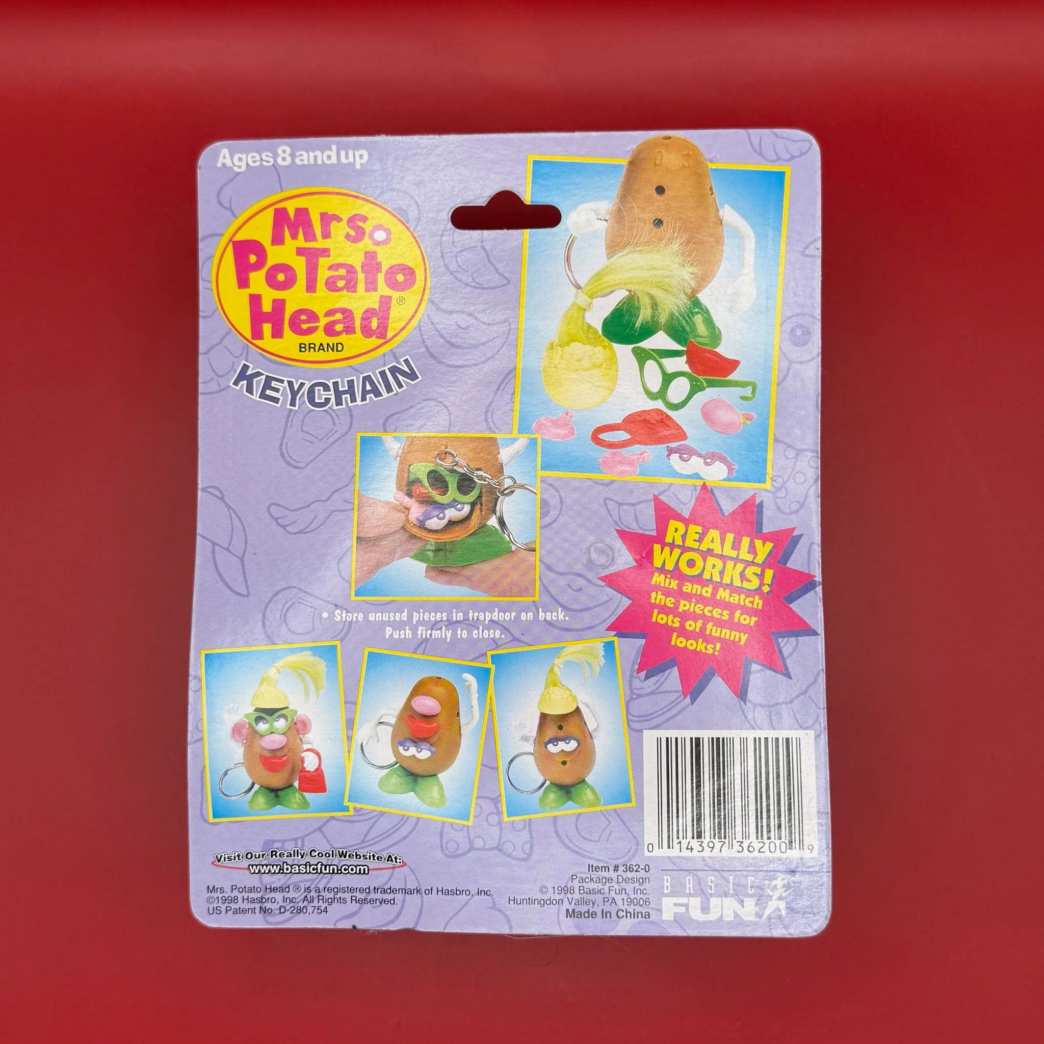 RARE NIB 90s Vintage Keychain: Mrs.Potato Head - Image 2