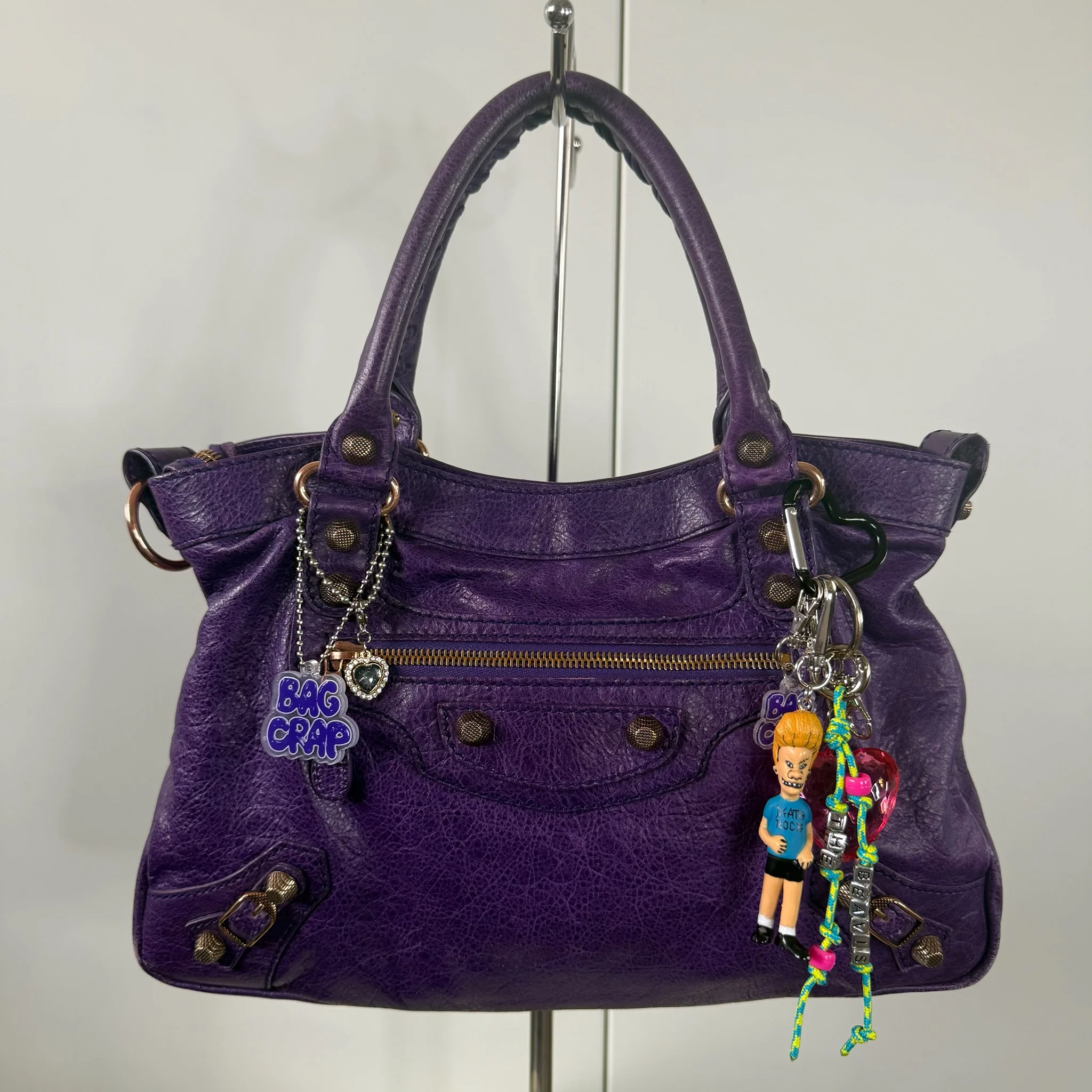 2 Pc Set: "You're the Beavis to my Butthead" VTG Bag Charms - Image 6