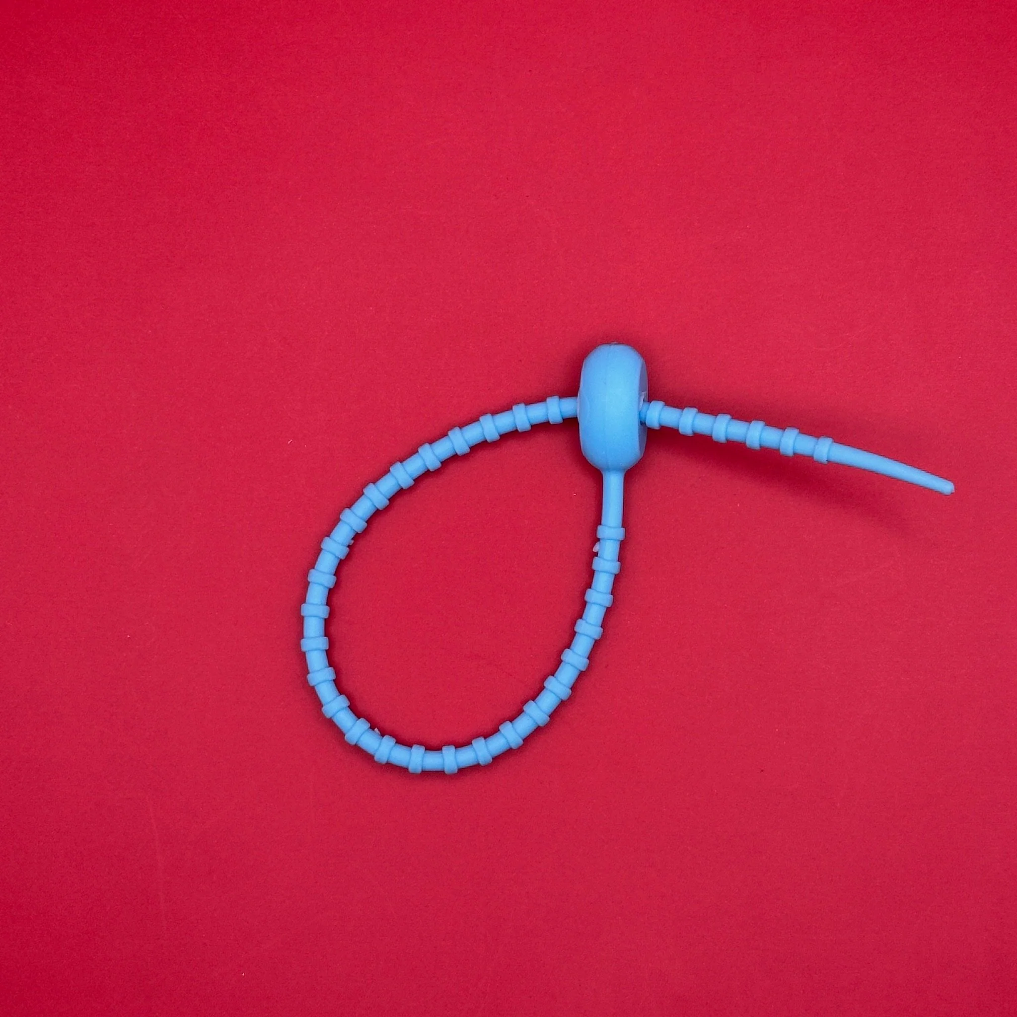 Rubber Zip Tie Bag Charm Keychain Attachments: Primary Colors - Image 11