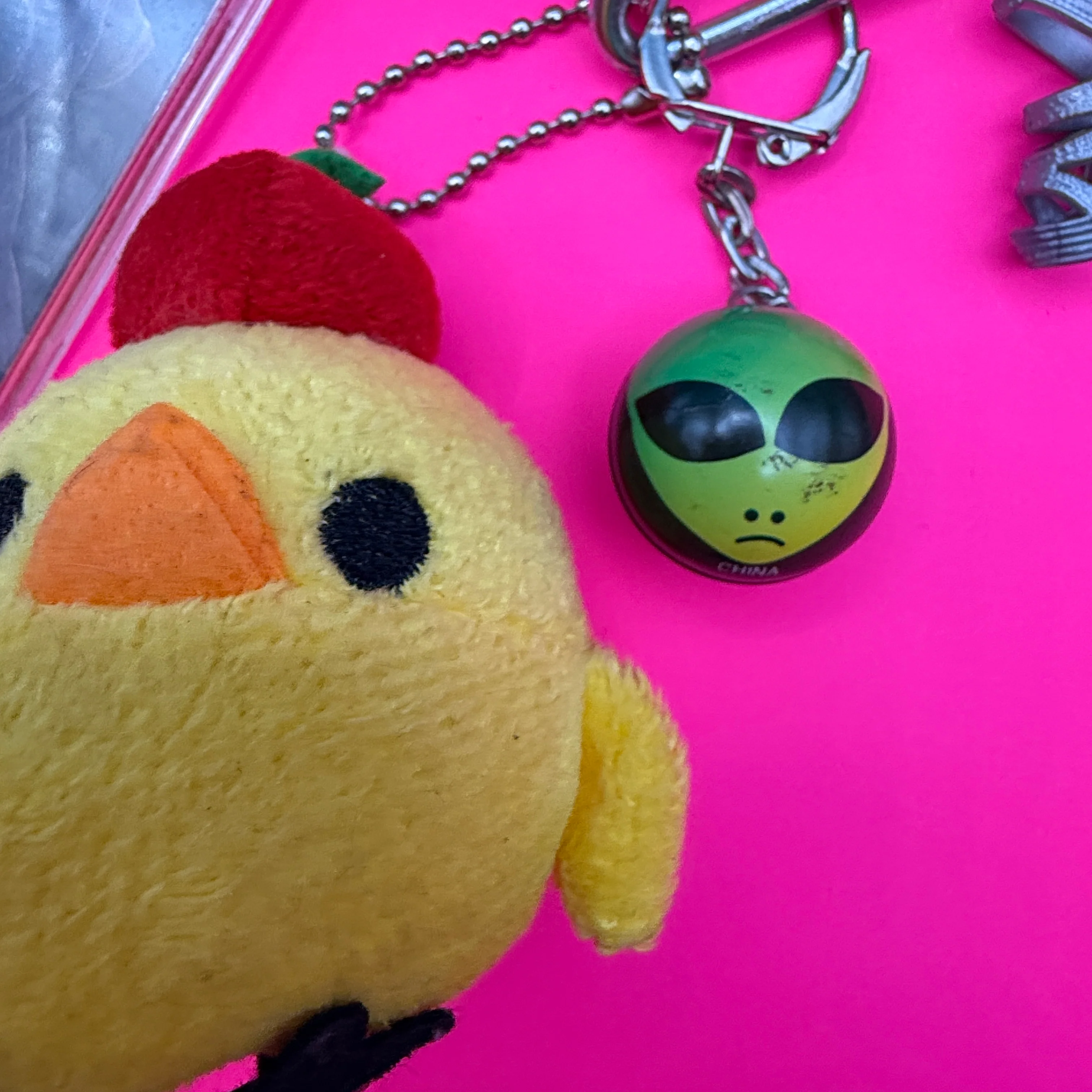 Plush Chick Alien Barbie Heel Vintage Keychain & Charm Pack - Image 3