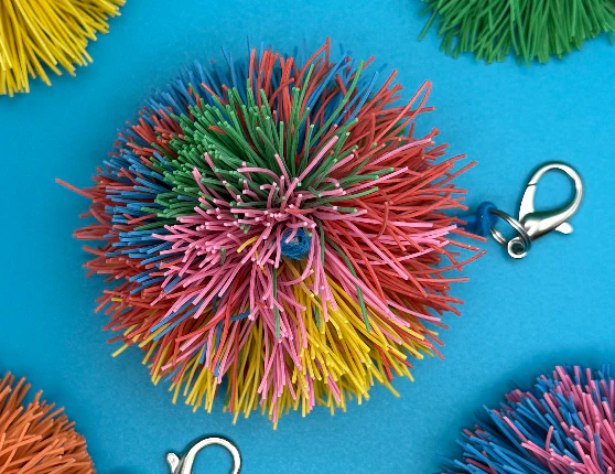 Koosh Ball Style Rubber Bag Charm: You Pick - Image 7