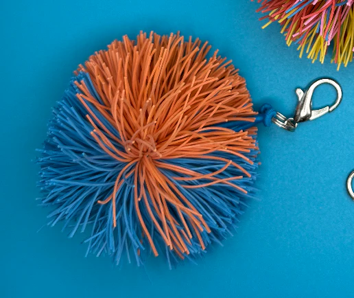 Koosh Ball Style Rubber Bag Charm: You Pick - Image 8