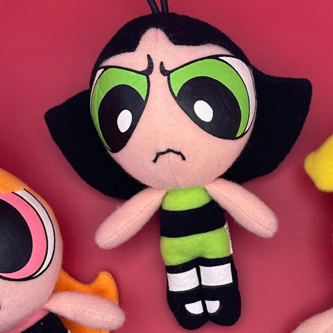 RARE The Powerpuff Girls Vintage 1999 Plush Bag Charms Pristine Condition - Image 4