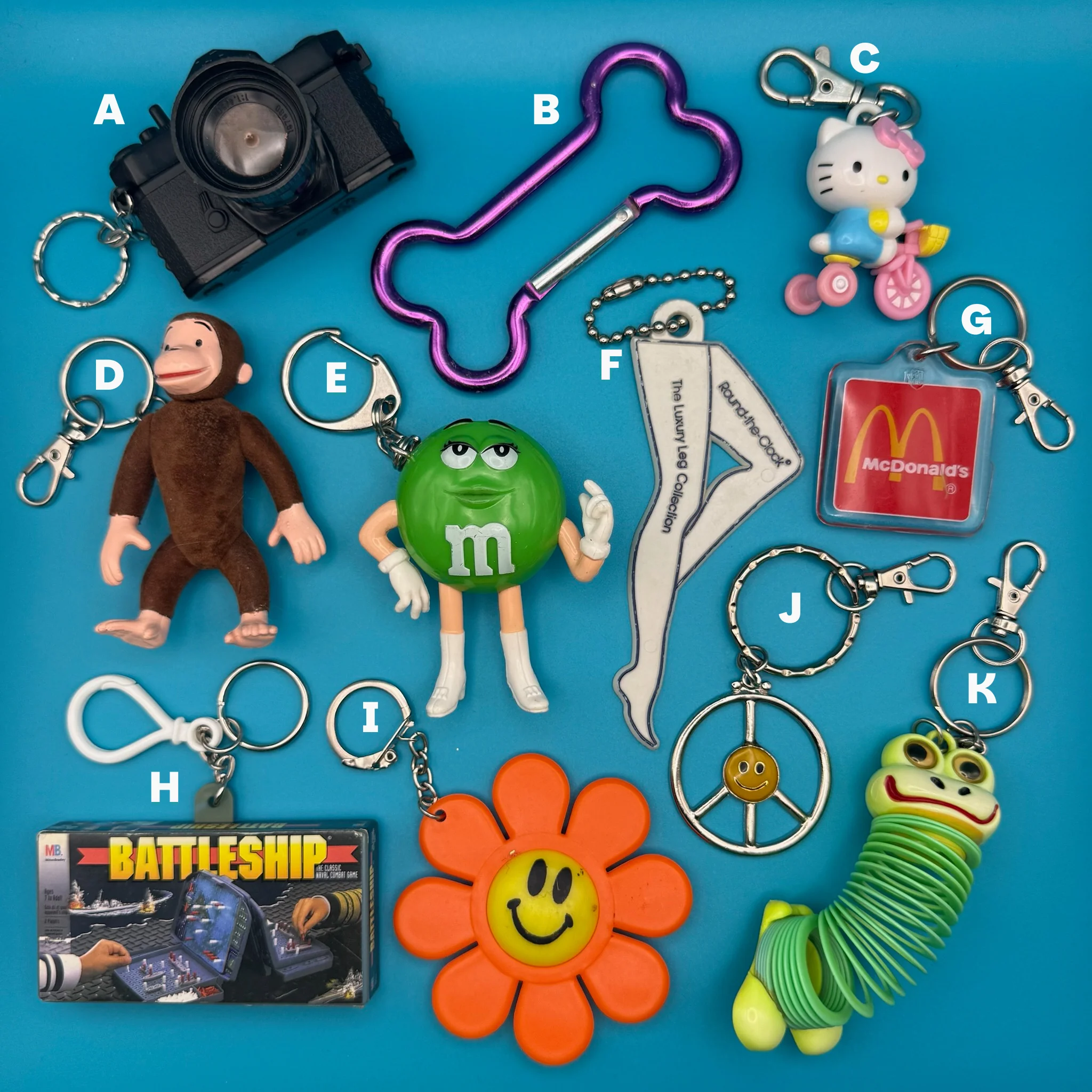1970s-Y2K Vintage Nostalgic Keychains & Bag Charms: You Pick - Image 2