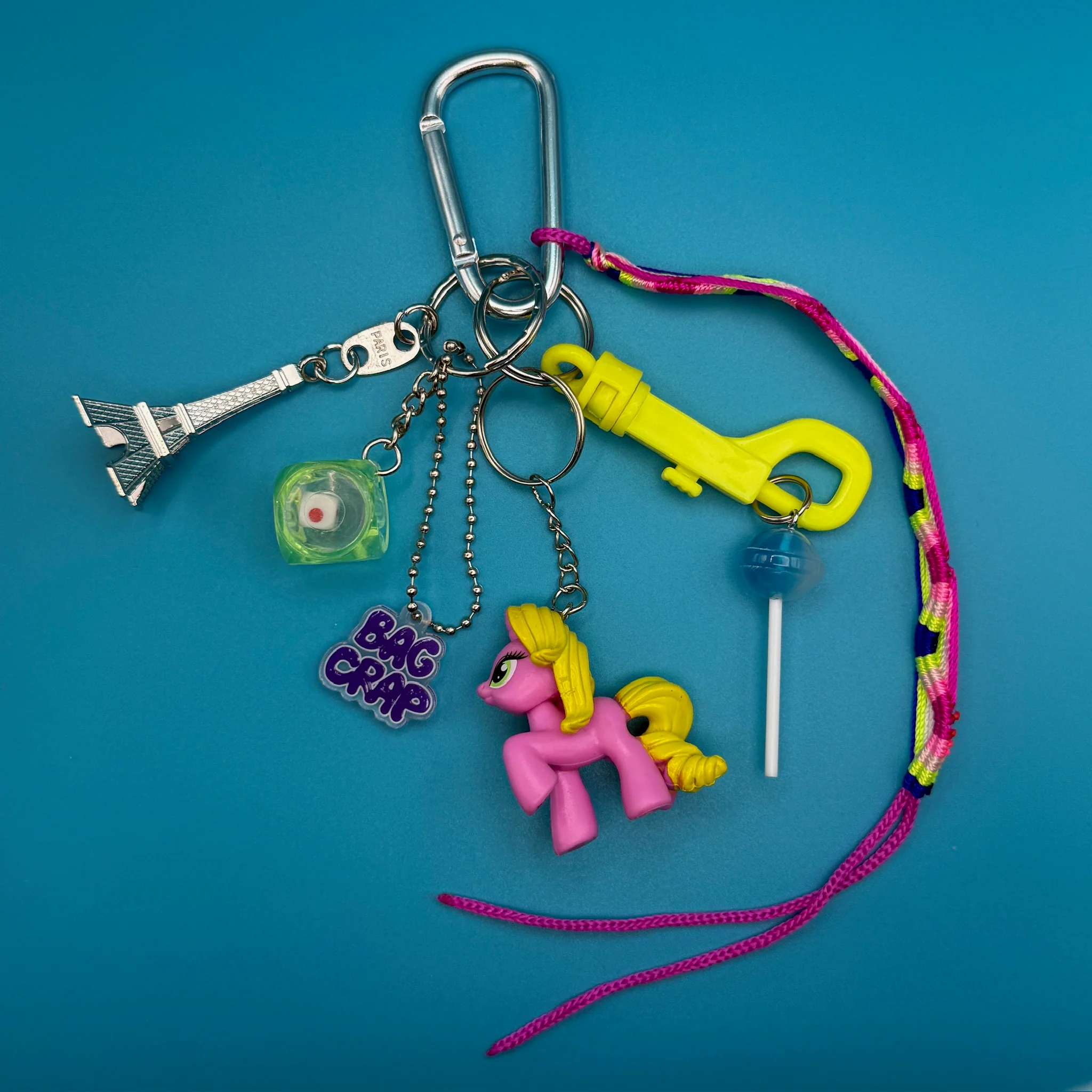 Pink and Yellow 'My Little Pony' Bag Charm Pack