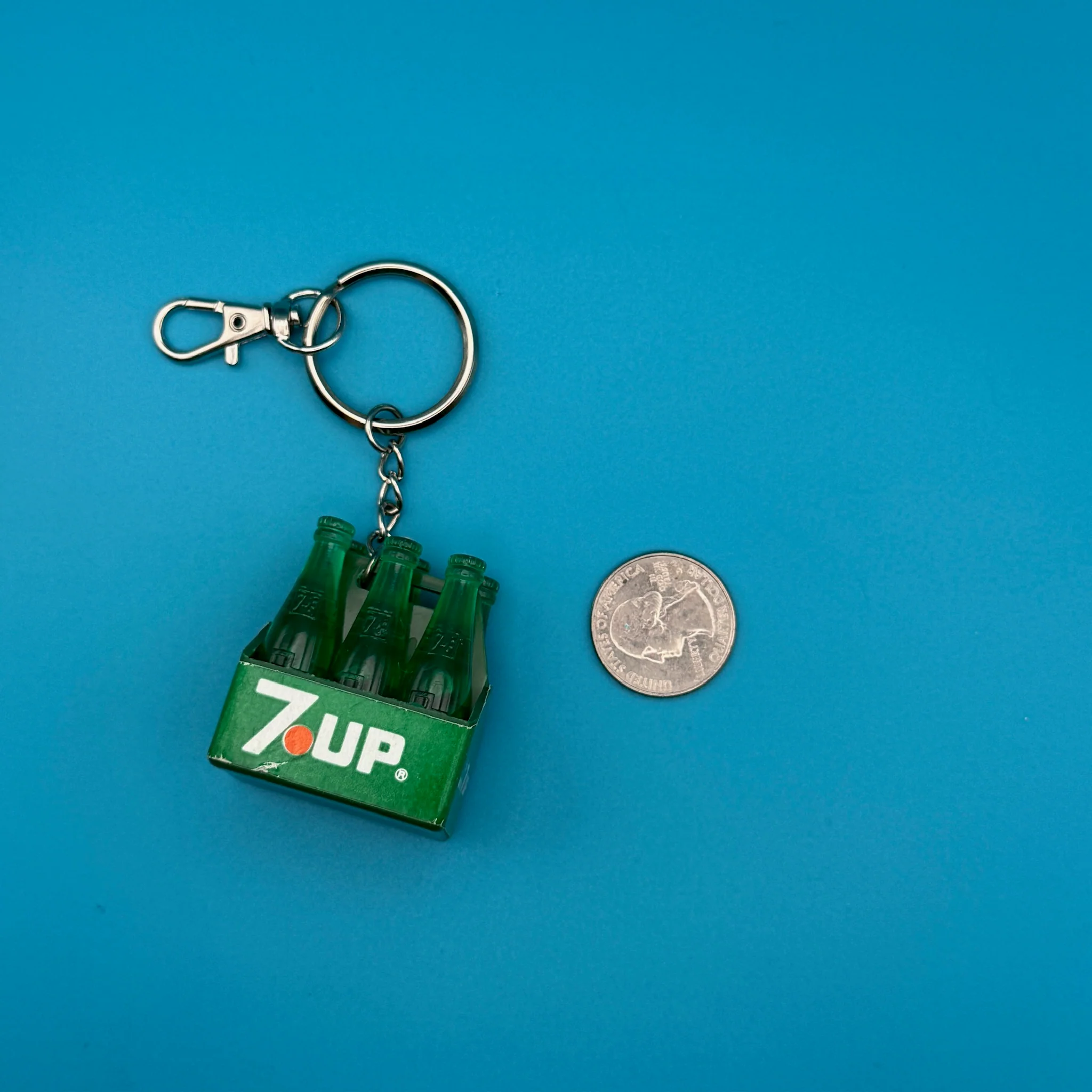 Vintage Mini Soda Bottle Bag Charms: Coke, Dr.Pepper, 7Up, Pepsi - Image 4