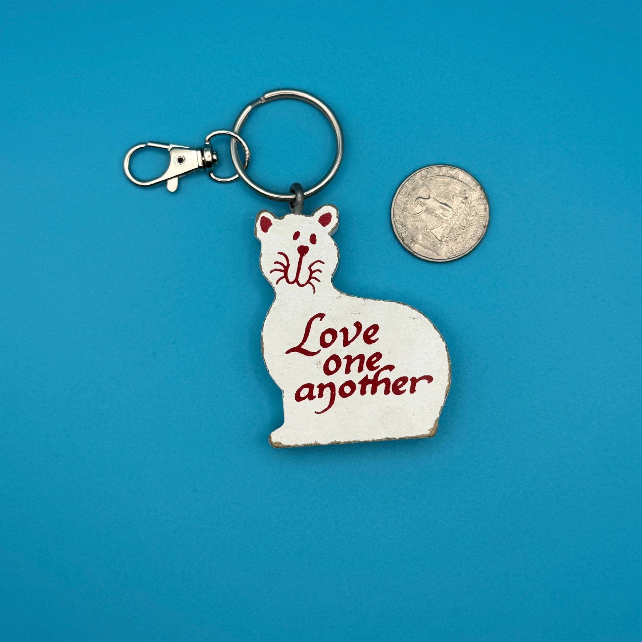 1980-1990s Vintage White Keychains & Bag Charms - Image 12
