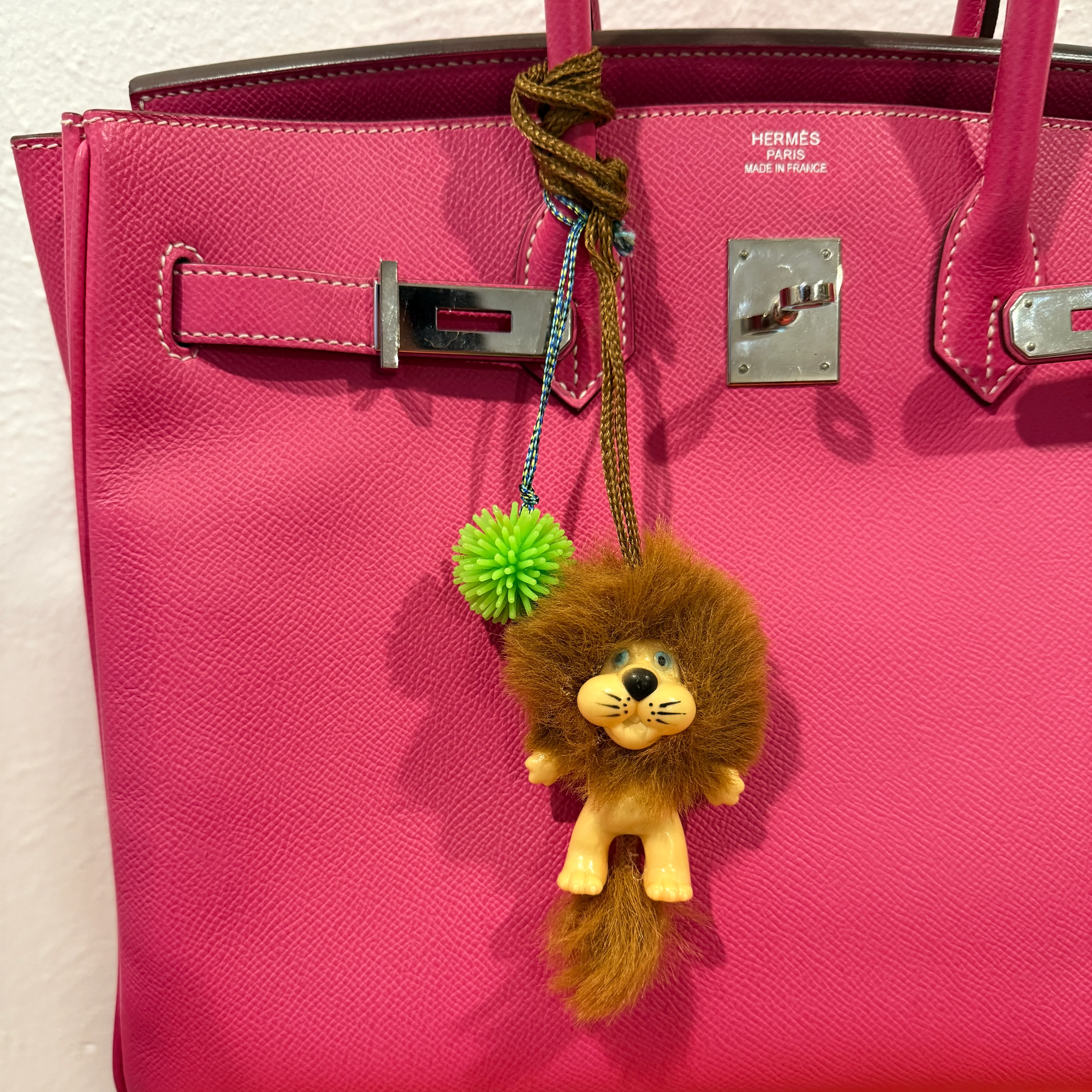 Vintage Troll Lion Lanyard Bag Charm - Image 2