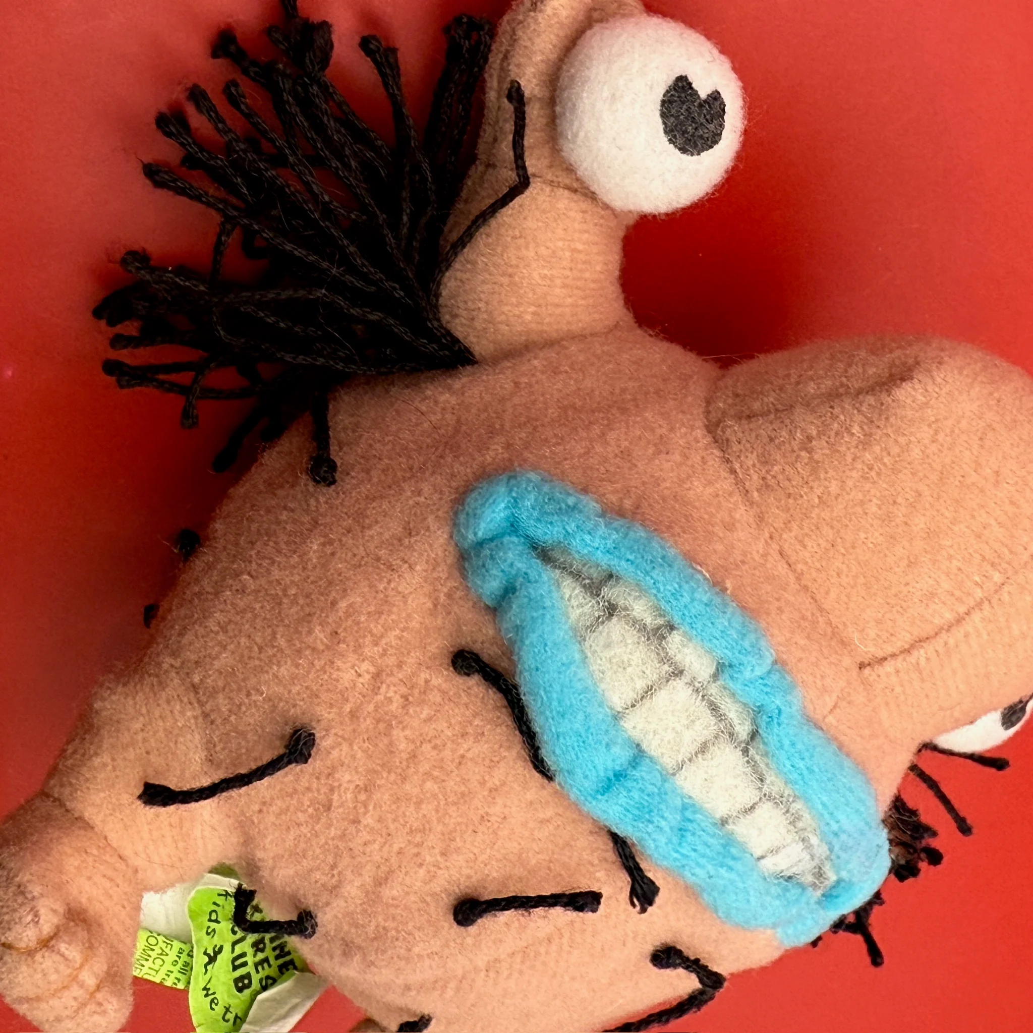 4" Vintage Aaahh!!! Real Monsters Nickelodeon Krumm Plush Bag Charm - Image 3