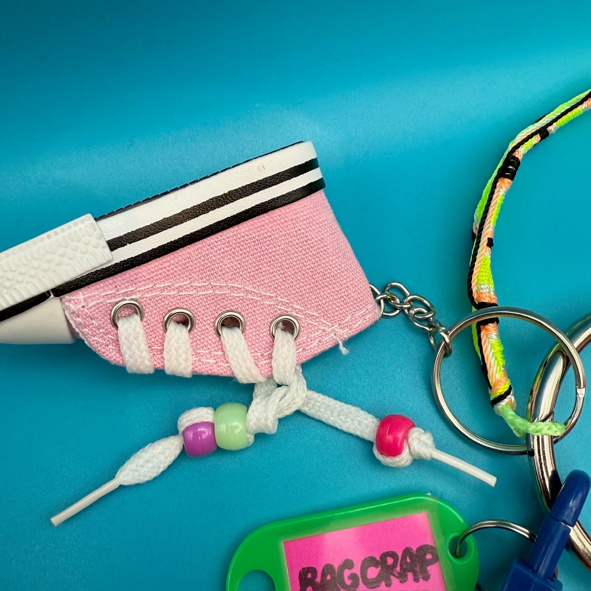 Vintage Y2K Hello Kitty and Pink Converse Keychain and Bag Charm Pack - Image 3
