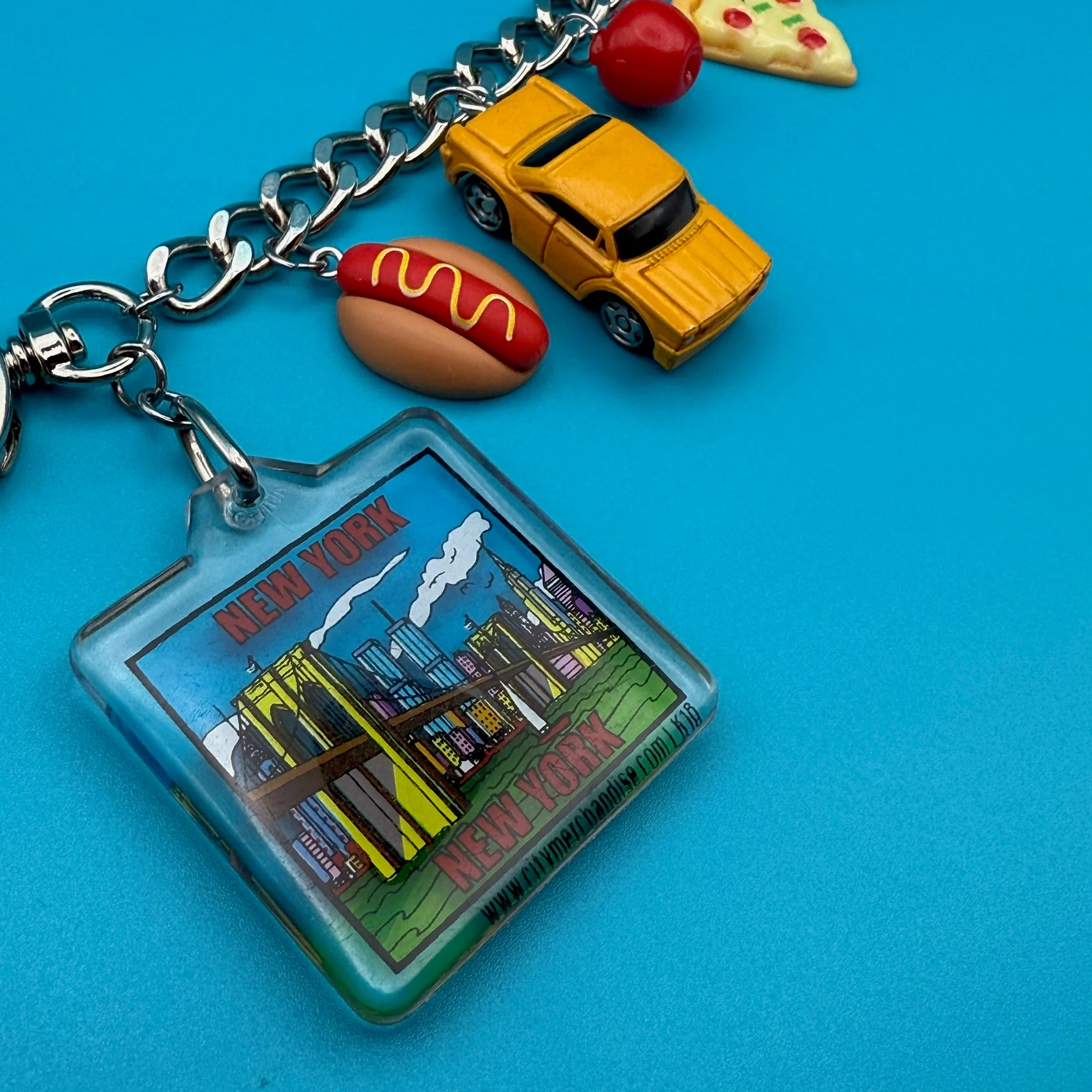 Vintage 'I Heart NYC' Bag Charm Chain - Image 3