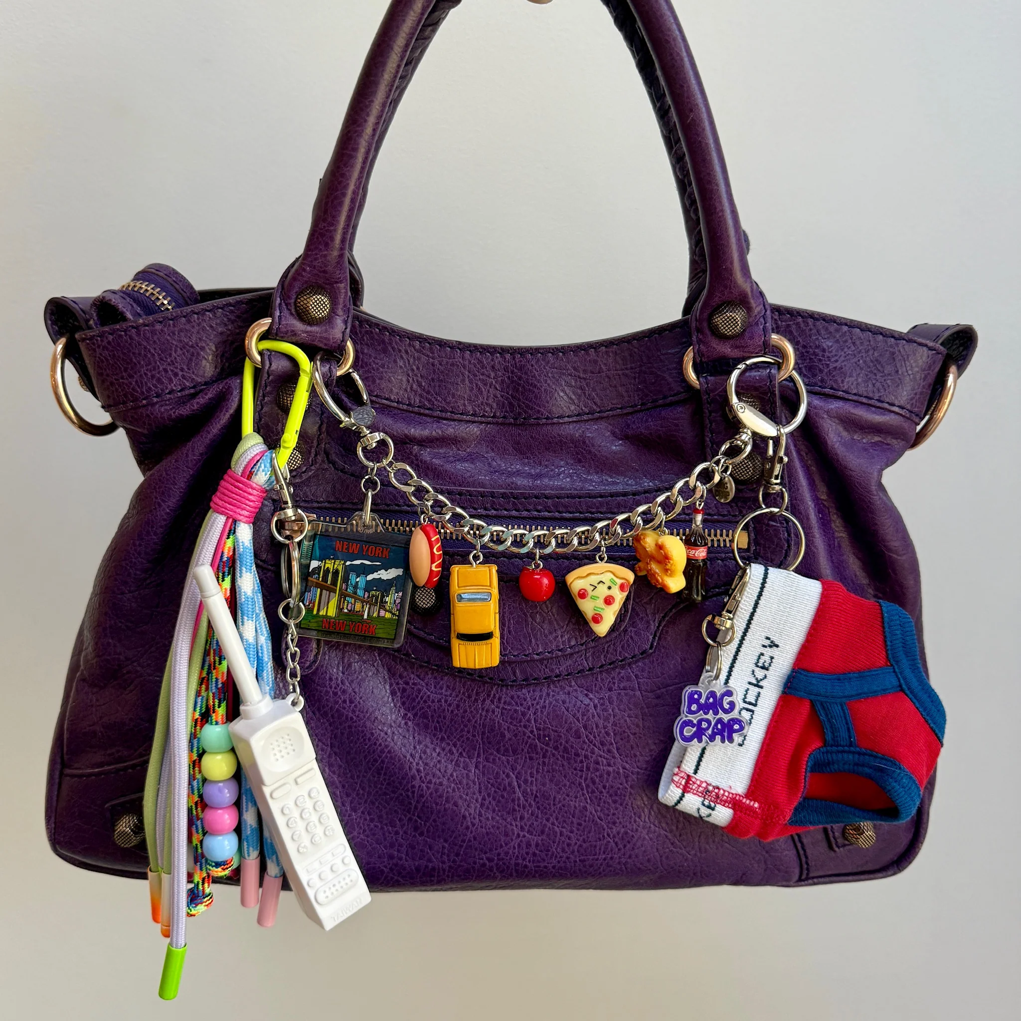 Vintage 'I Heart NYC' Bag Charm Chain - Image 4