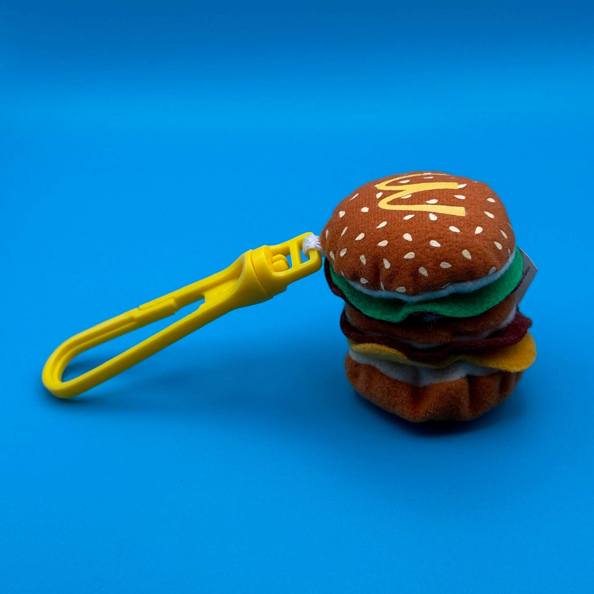 RARE Vtg McDonald's Big Mac Hamburger Plush Bag Charm - Image 6