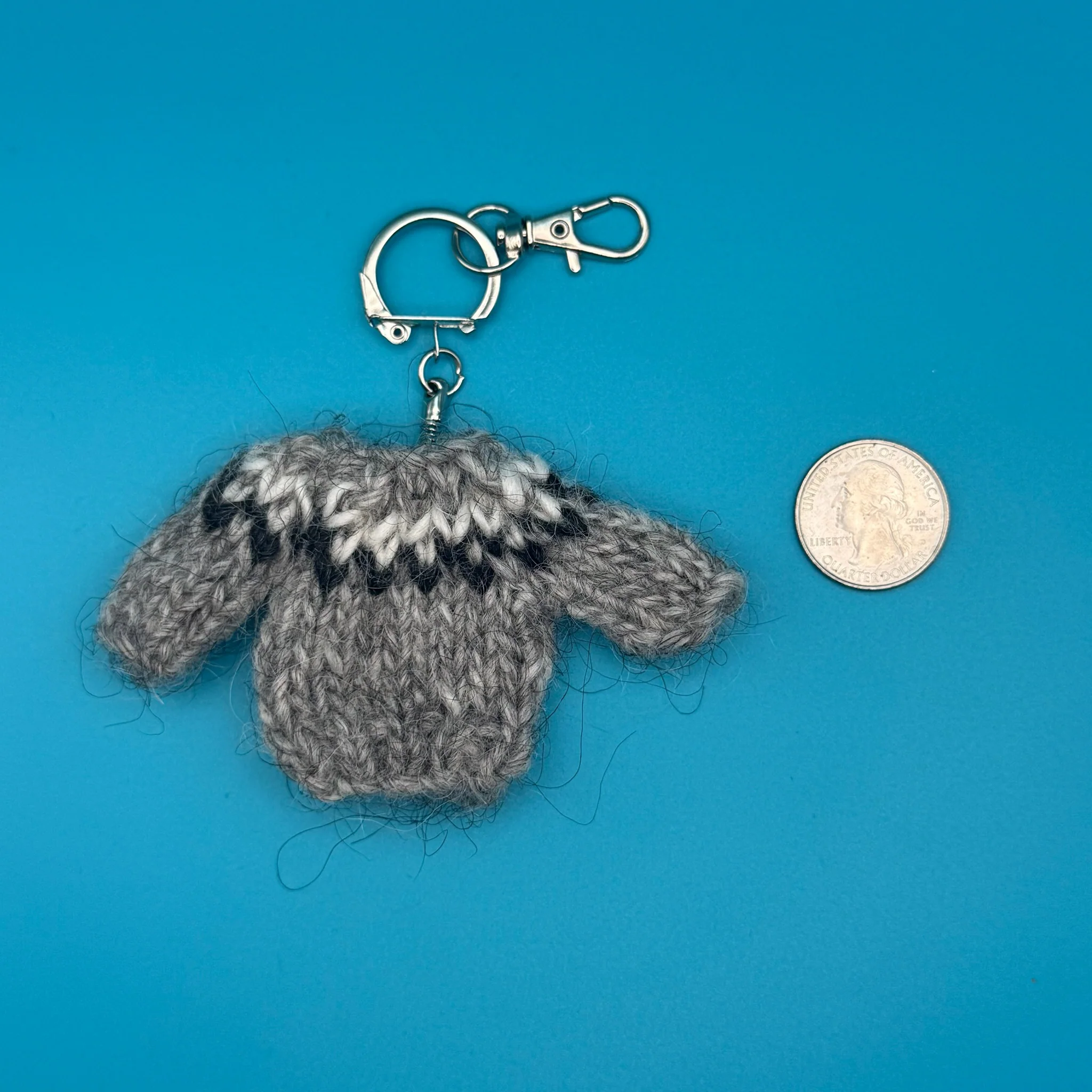100% Scottish Wool Mini Sweater Bag Charms - Image 6