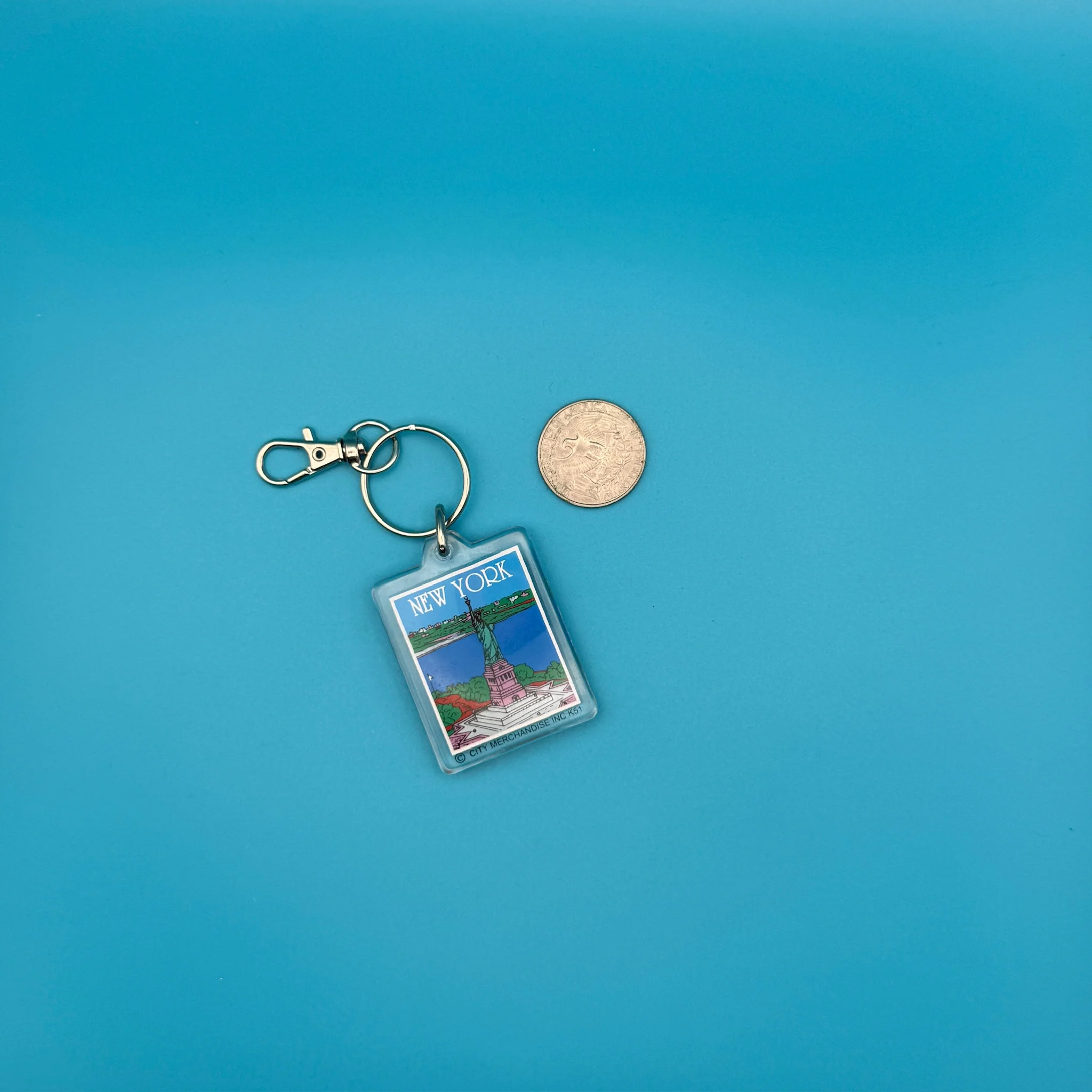 1980s-1990s Blue Vintage Keychains & Bag Charms - Image 3