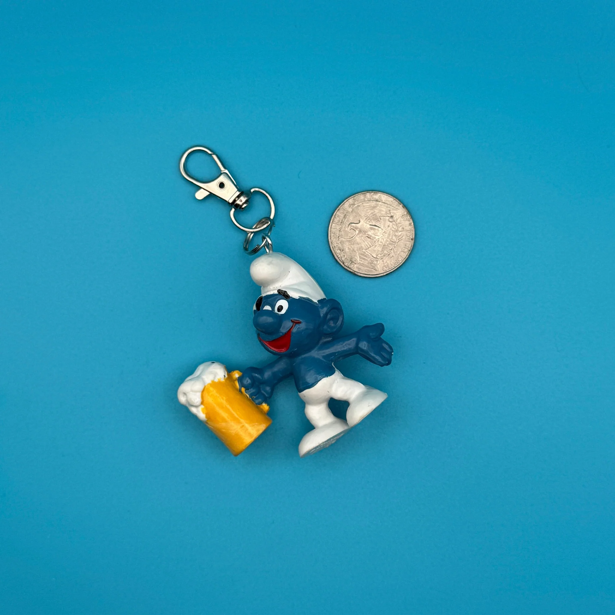1980s-1990s Blue Vintage Keychains & Bag Charms - Image 7