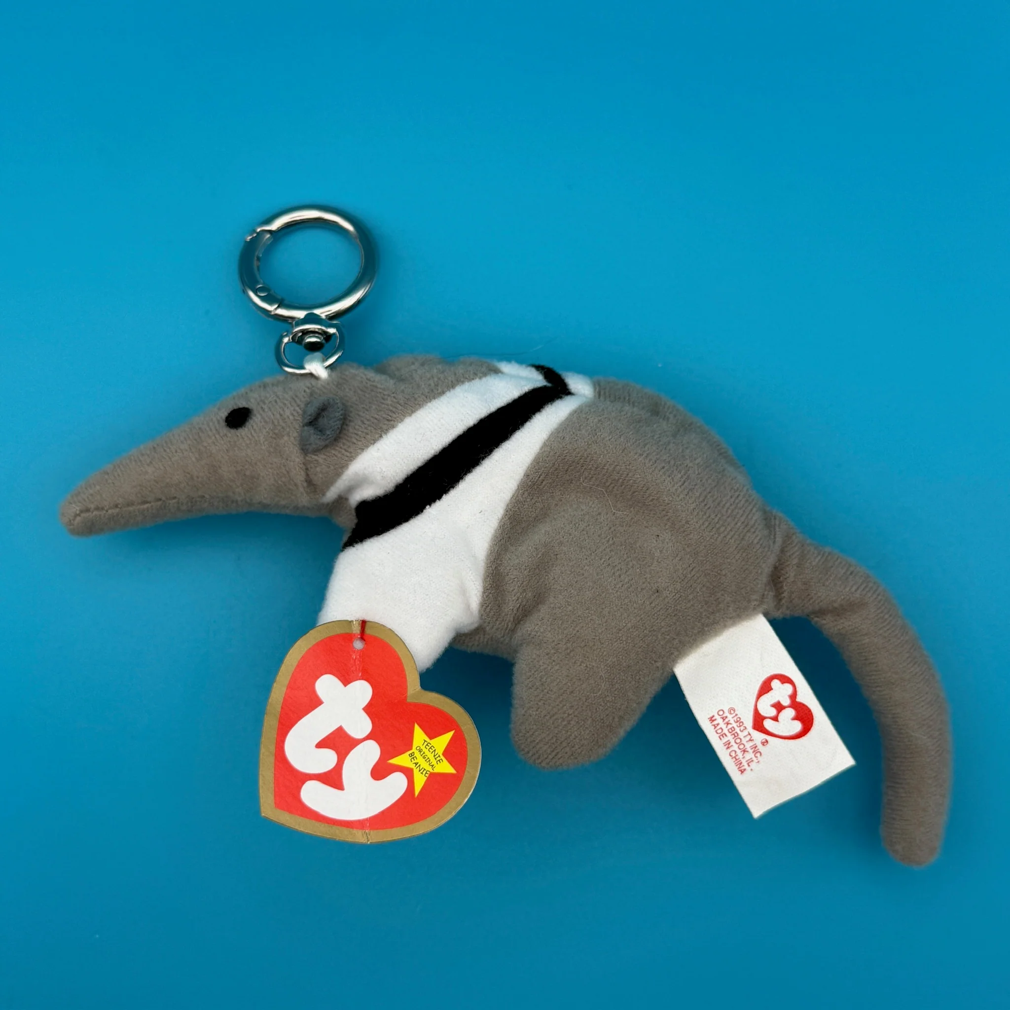 Vintage Teenie Beanie Baby 'Antsy' the Ant Eater Bag Charm