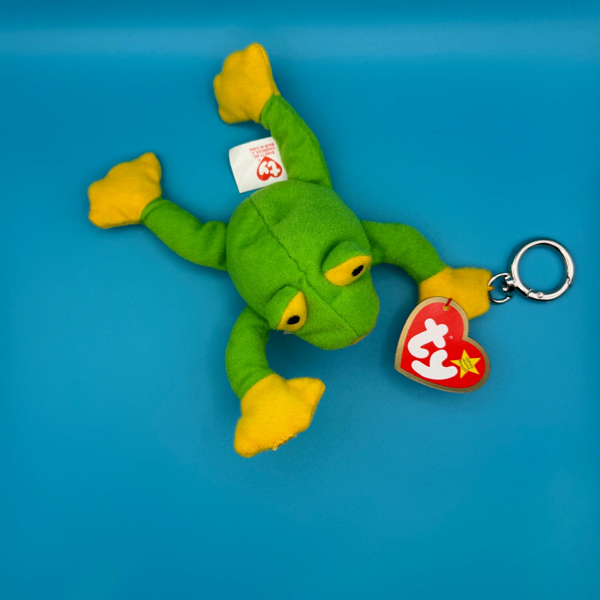 Vintage Teenie Beanie Baby 'Smoochy' Frog Bag Charm - Image 3