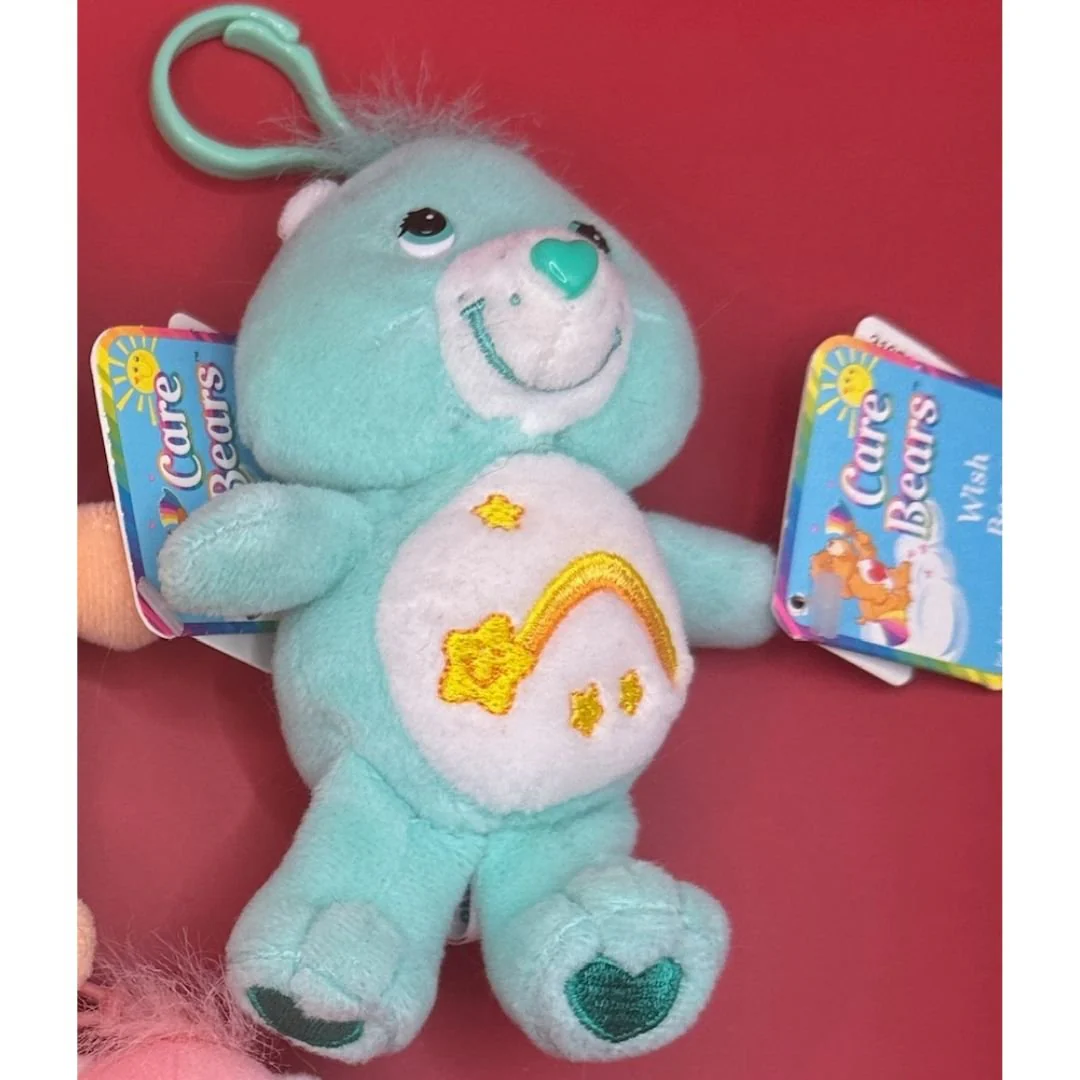 Care Bear Vintage Deadstock Y2k 2002/2003 Plush Bag Charms With Tags - Image 5