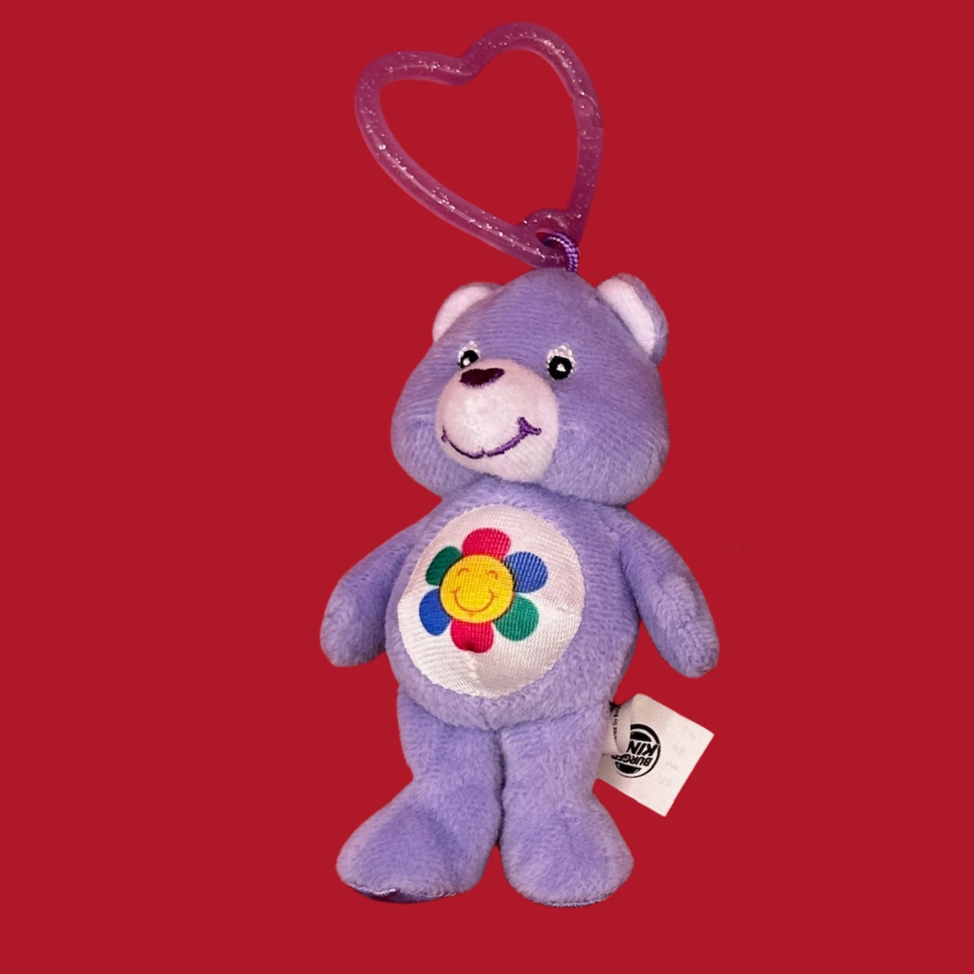 Vintage Y2k Burger King Care Bear Plush Bag Charms - Image 3