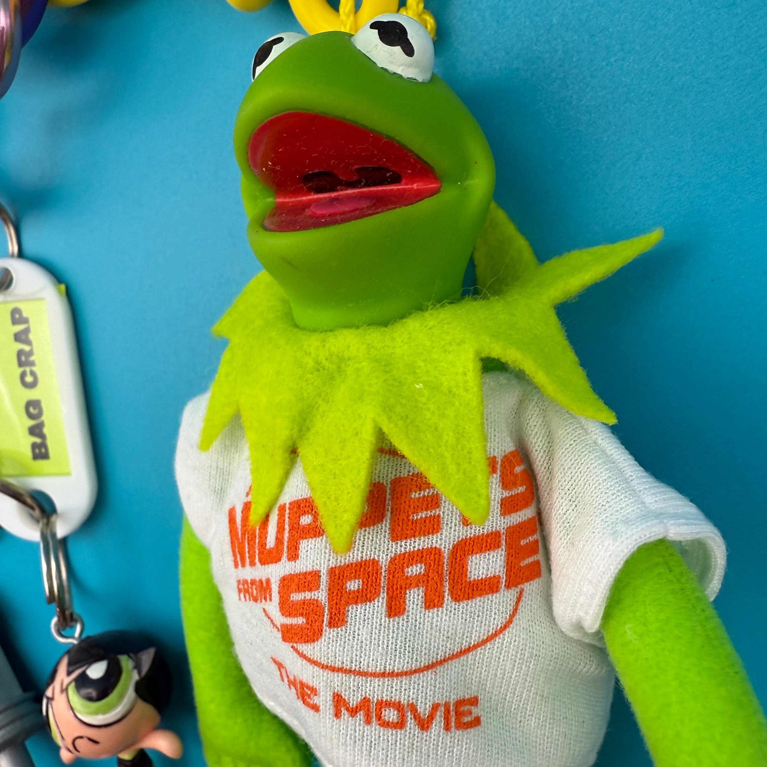 Vintage Y2K Kermit The Frog Powerpuff Girls Keychain Charm Pack - Image 4